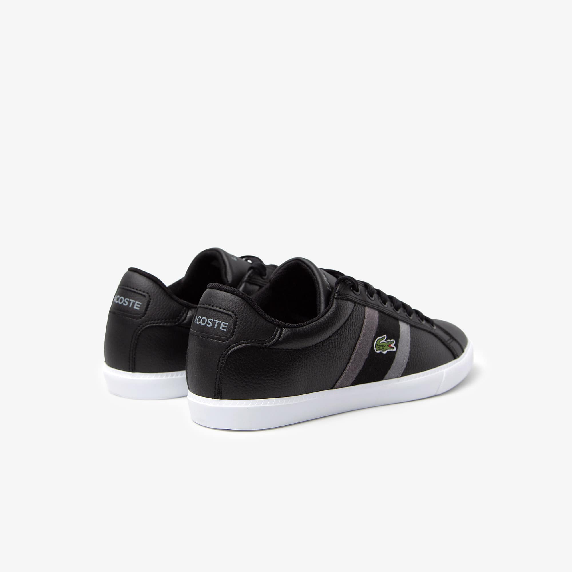 Men's Lace-Up Sneakers - BLACK / GREY