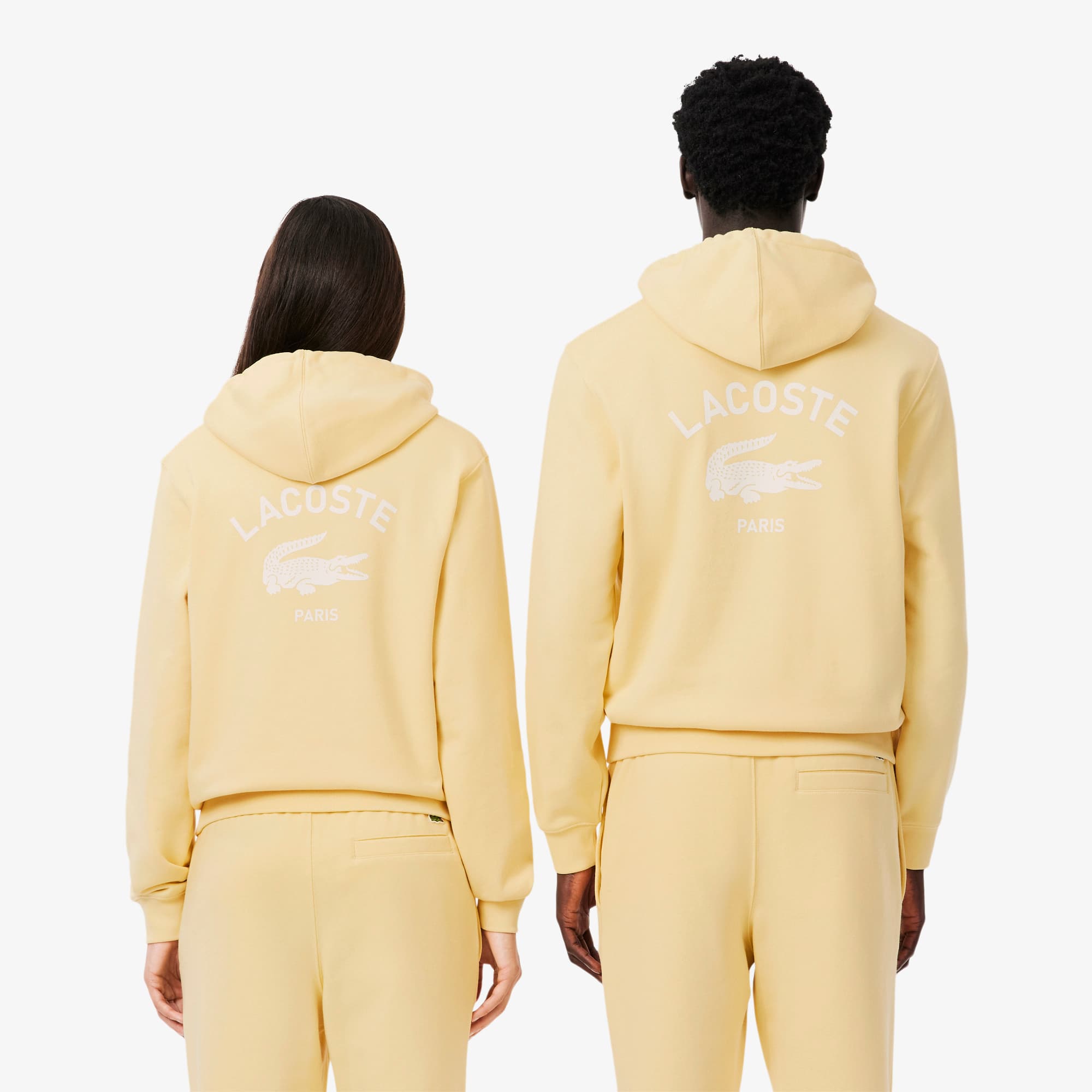 Unisex Print Hoodie - Yellow