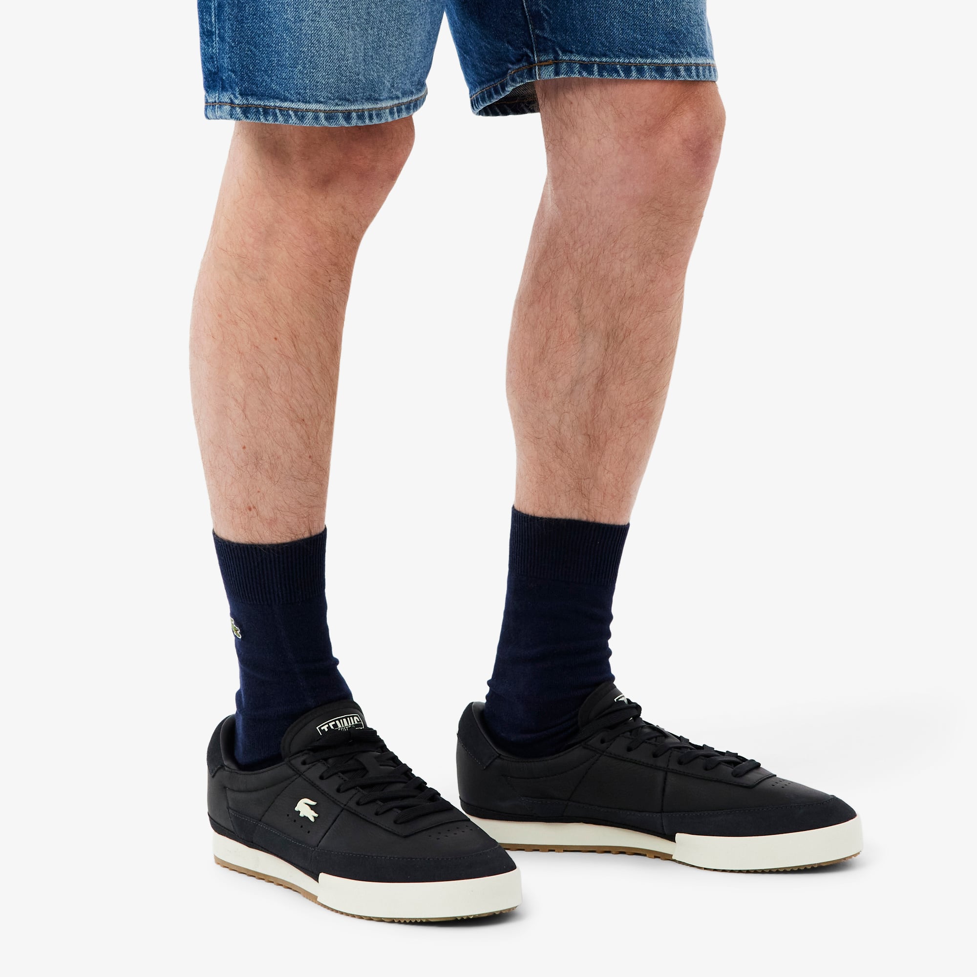 Men's Aura Leather Sneakers - BLK/GUM