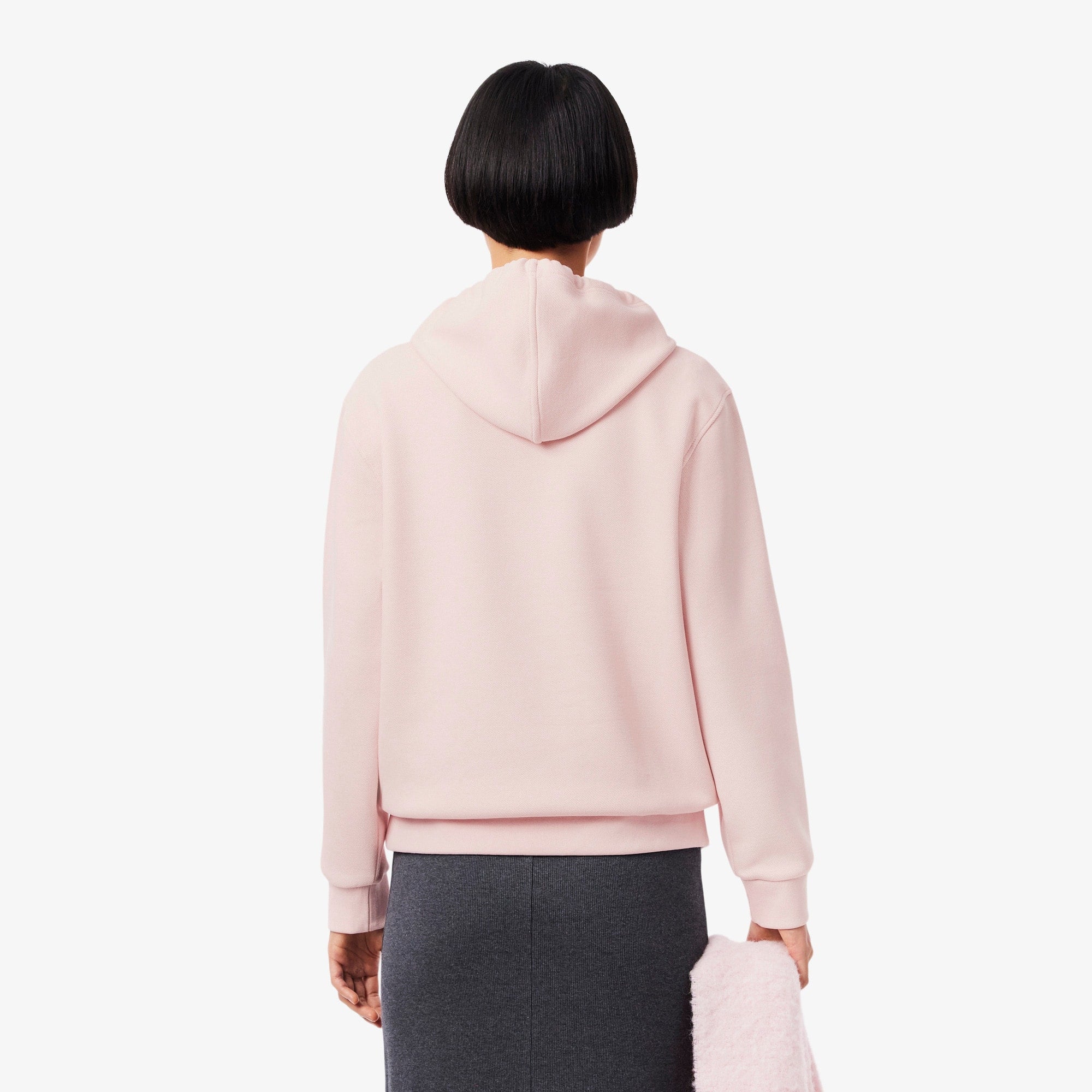 Women's Piqué Hoodie - Light Pink