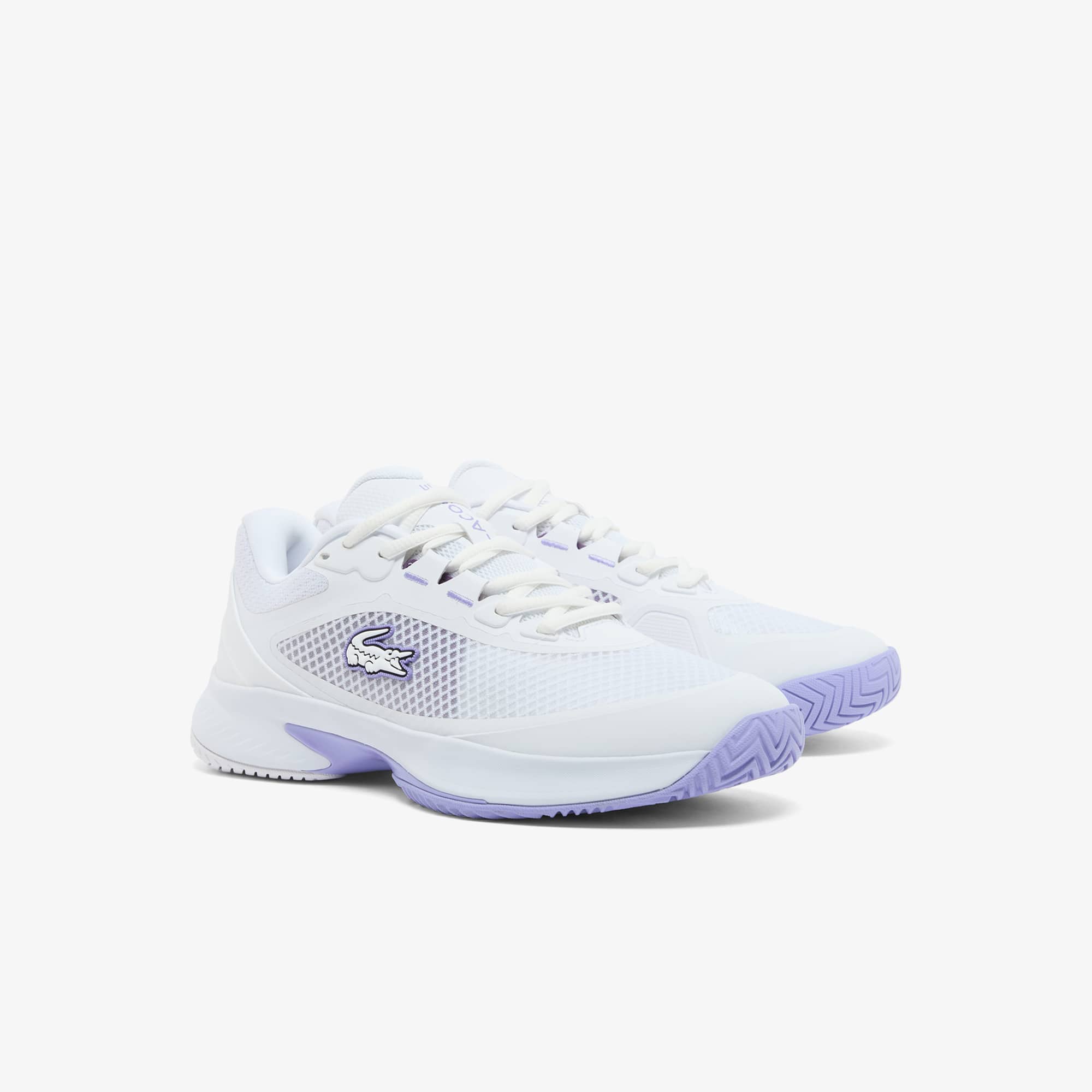 Women's Tech Point Tennis Shoes - WHT/LT PURP
