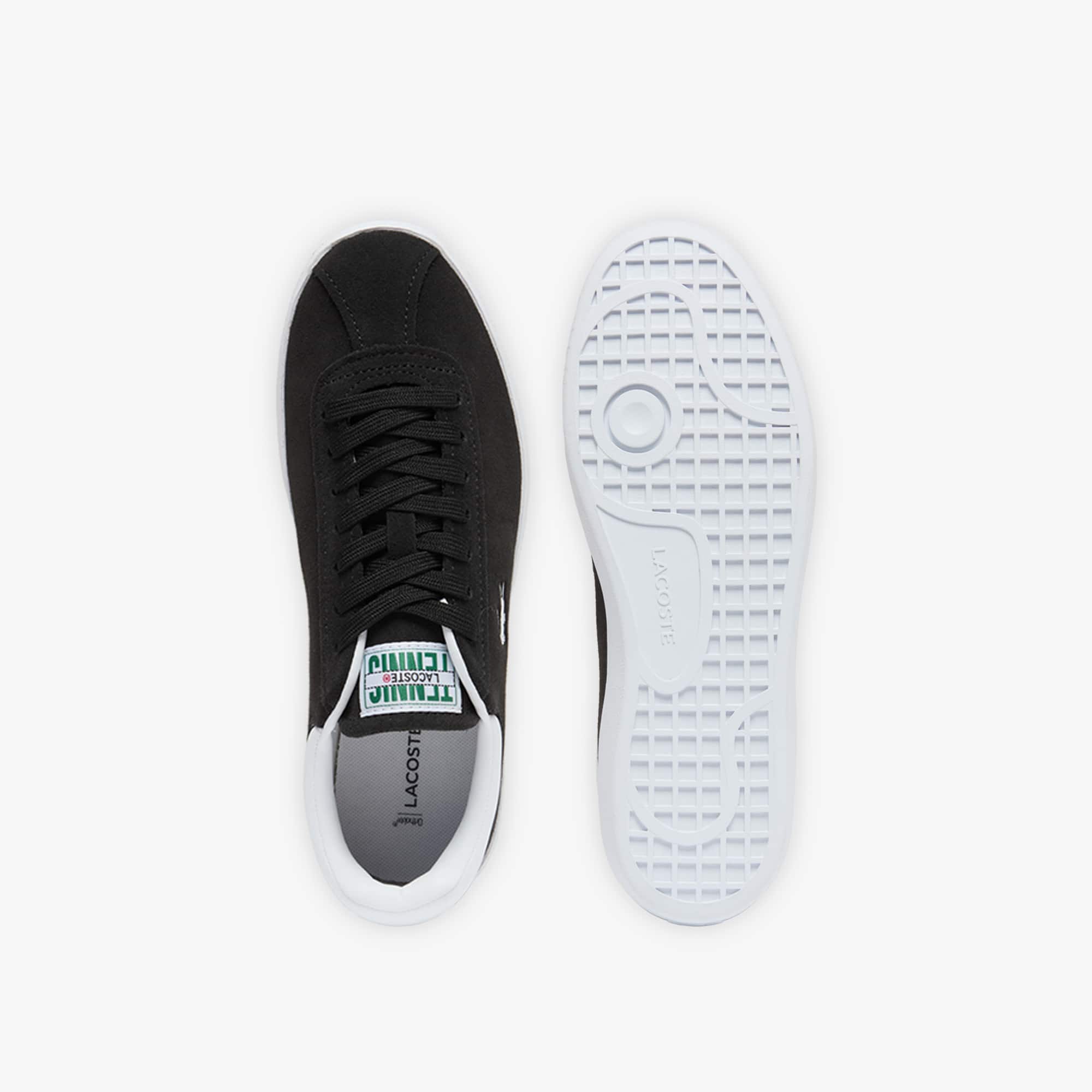Women's Baseshot Suede Sneakers - Black & White