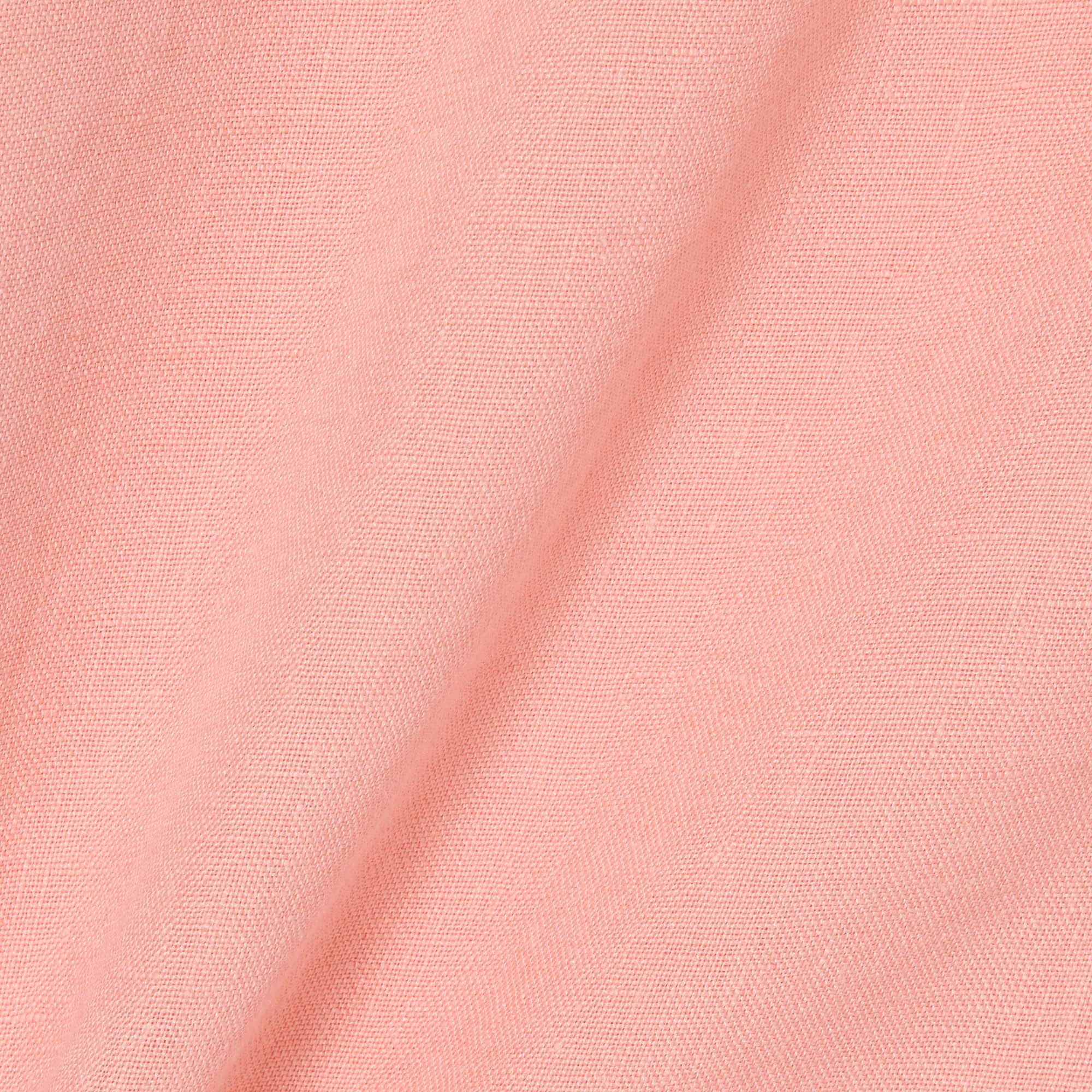 Men's Short Sleeve Linen Shirt - Rose