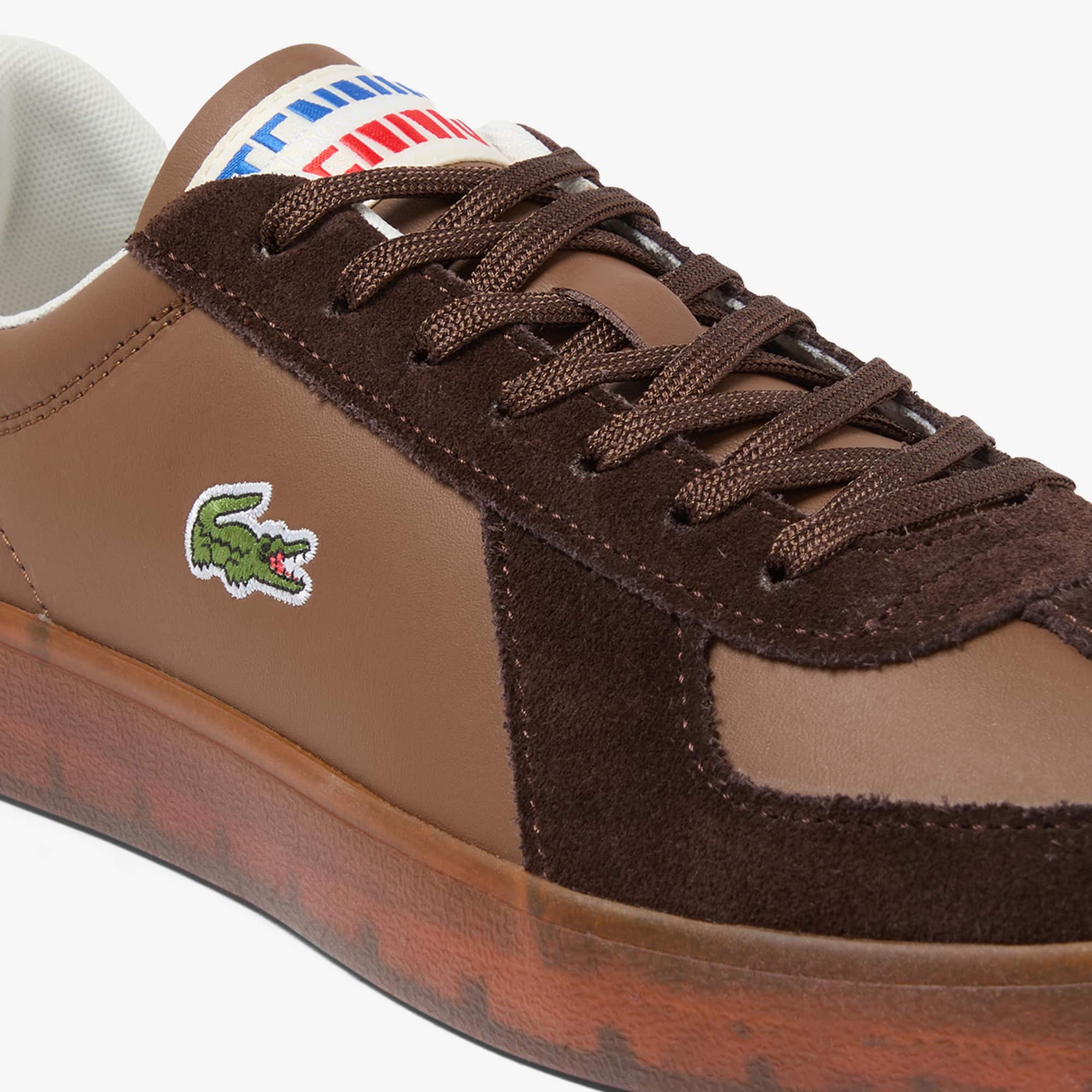 Men's Baseshot Pro Leather Sneakers - DK BRW/GUM