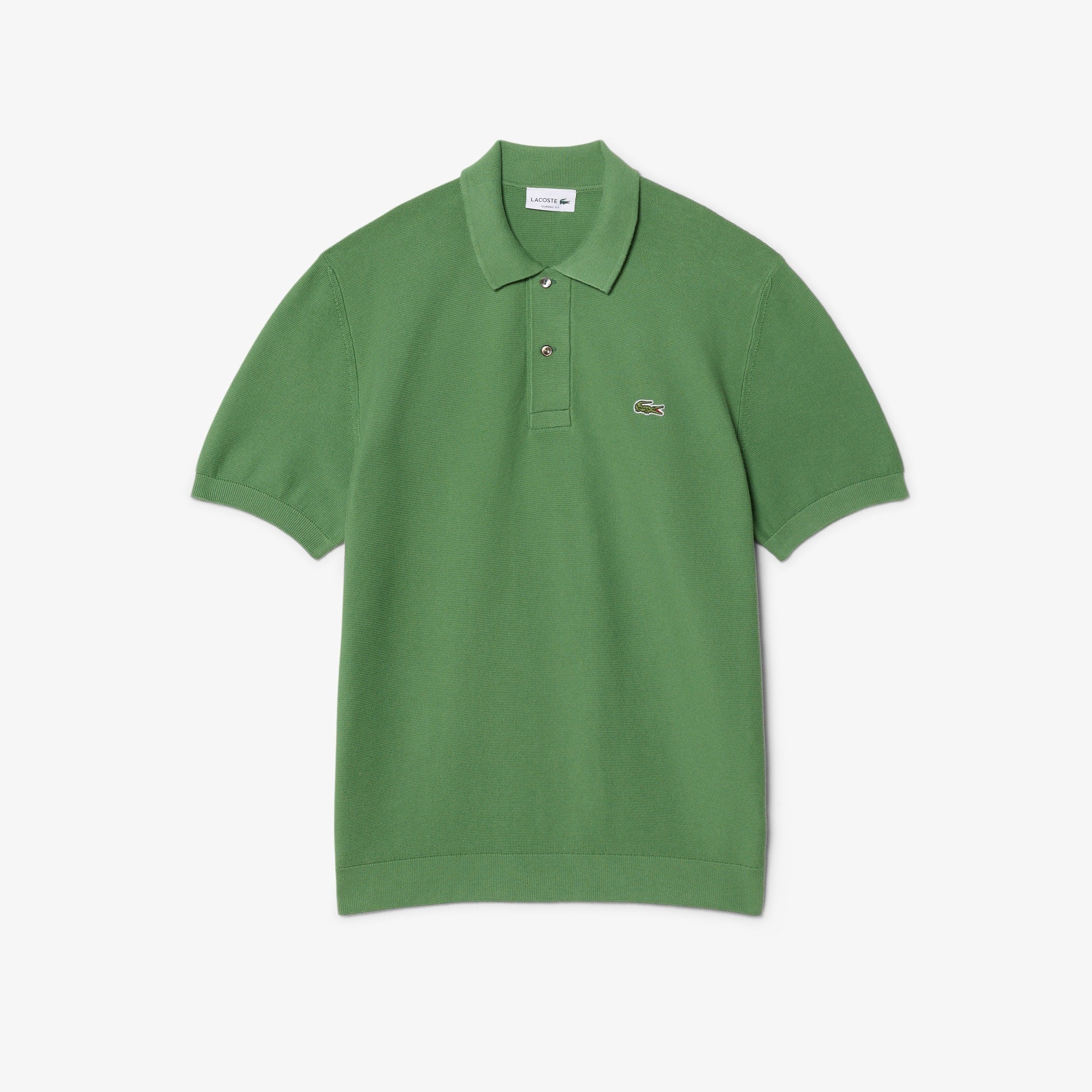 Classic Fit Knitted Polo - Green