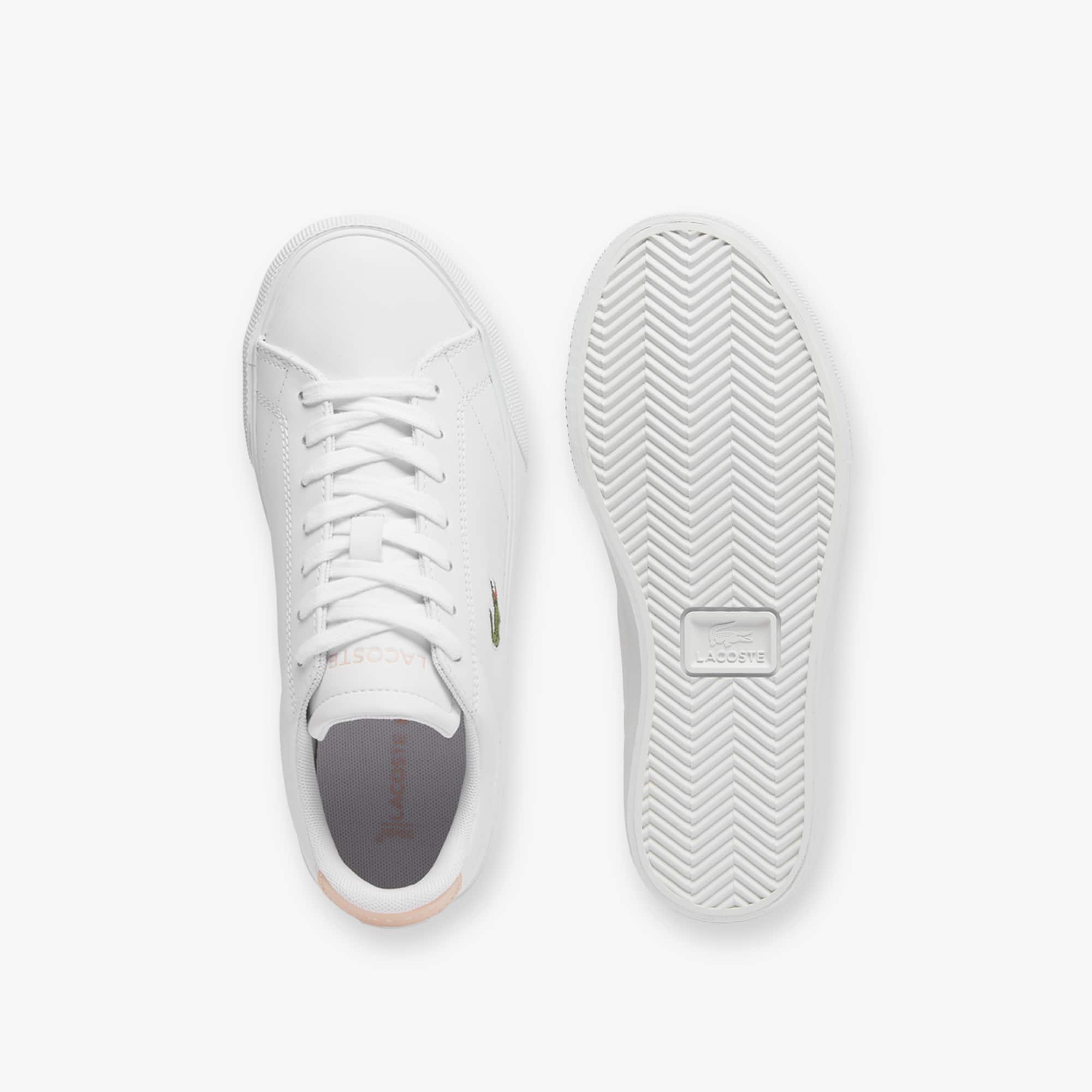 Women's Lerond Set Leather Sneakers - WHT/LT PINK
