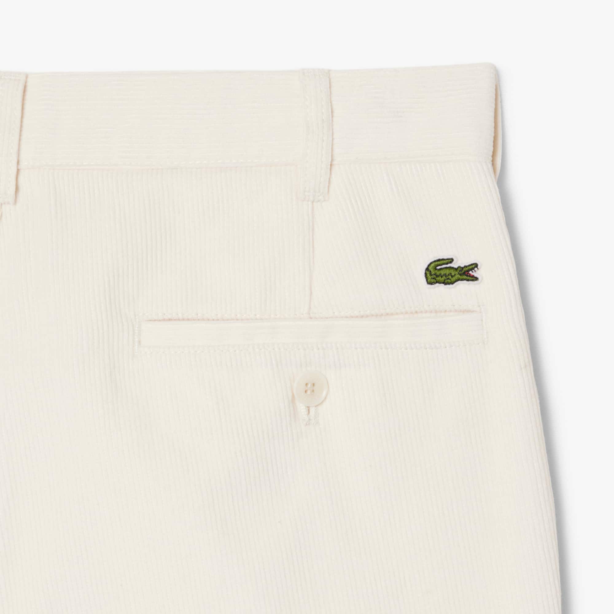 Men's Regular Fit Corduroy Chino Pants - Cream