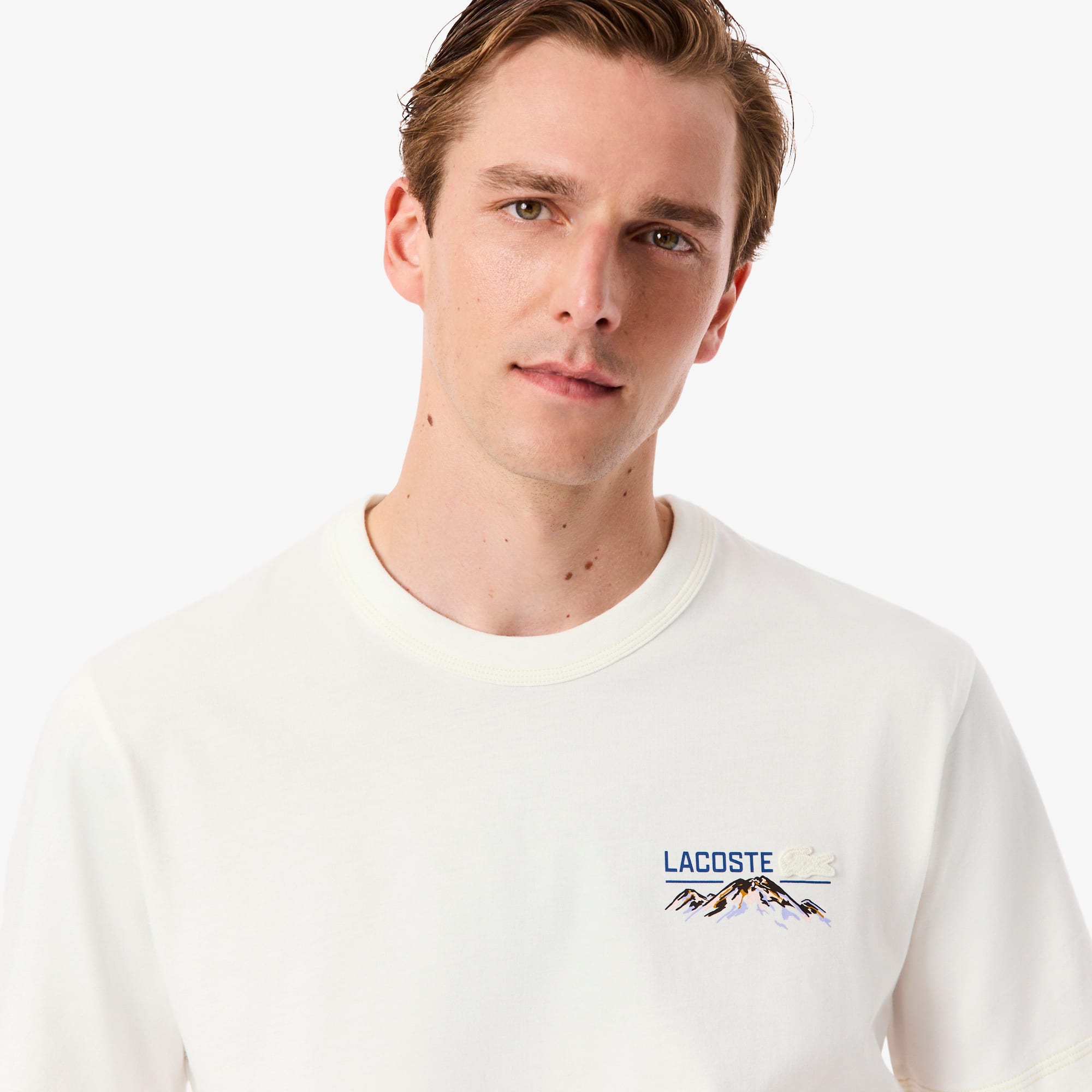 Men's Multi Print Jersey T-Shirt - White