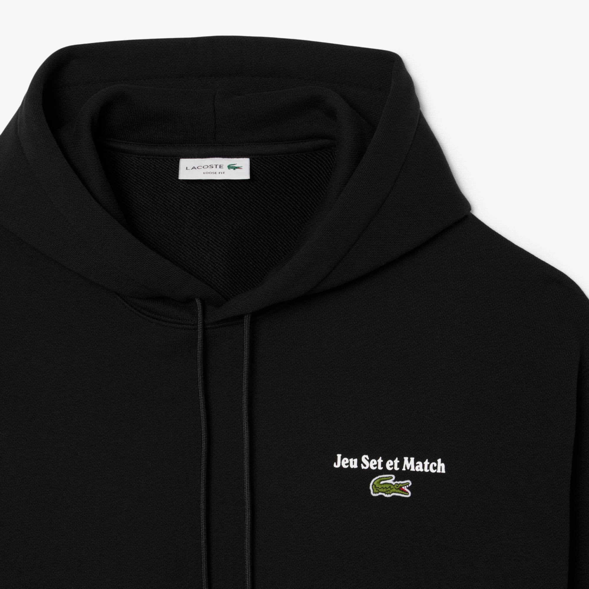 Men's Multi Print Fleece Hoodie - Black