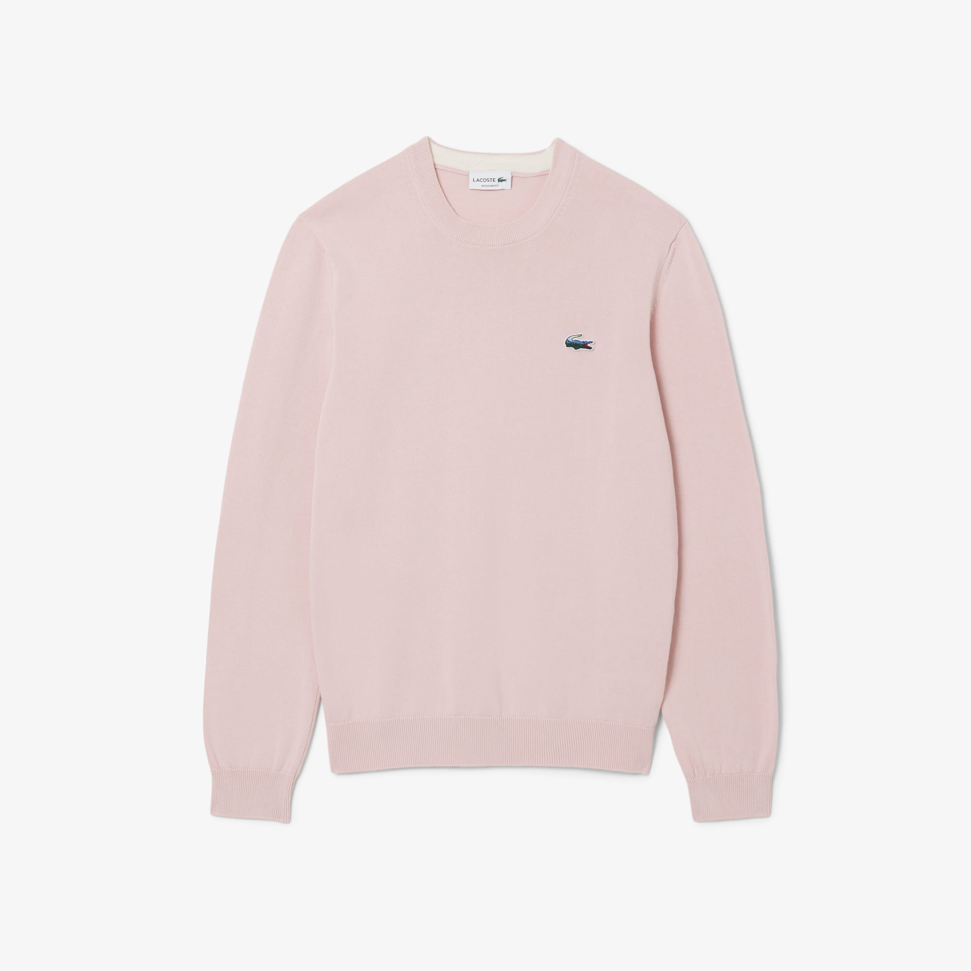 Men's Cotton Landscape Sweater - Light Pink