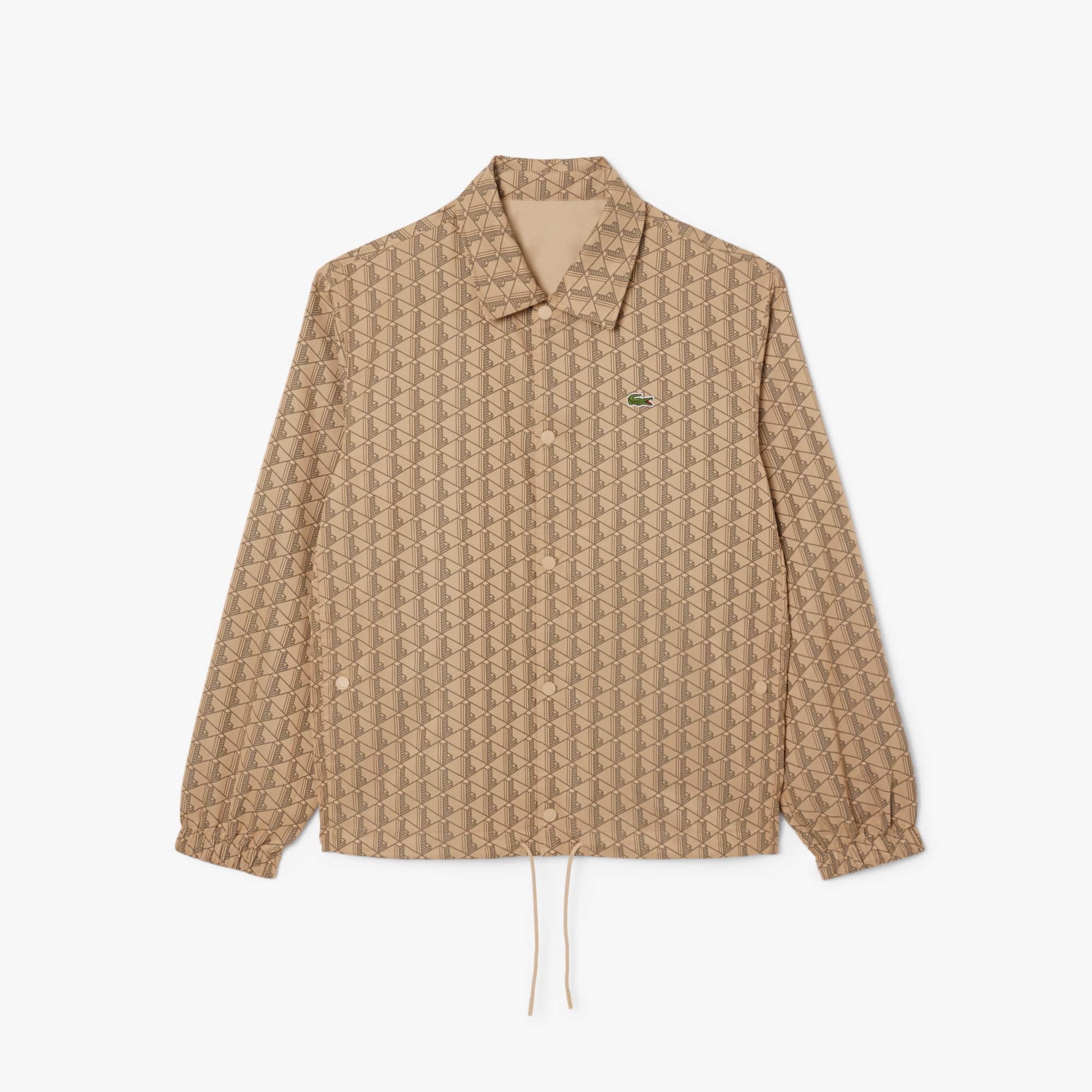 Men's Reversible Monogram Jacket - Beige