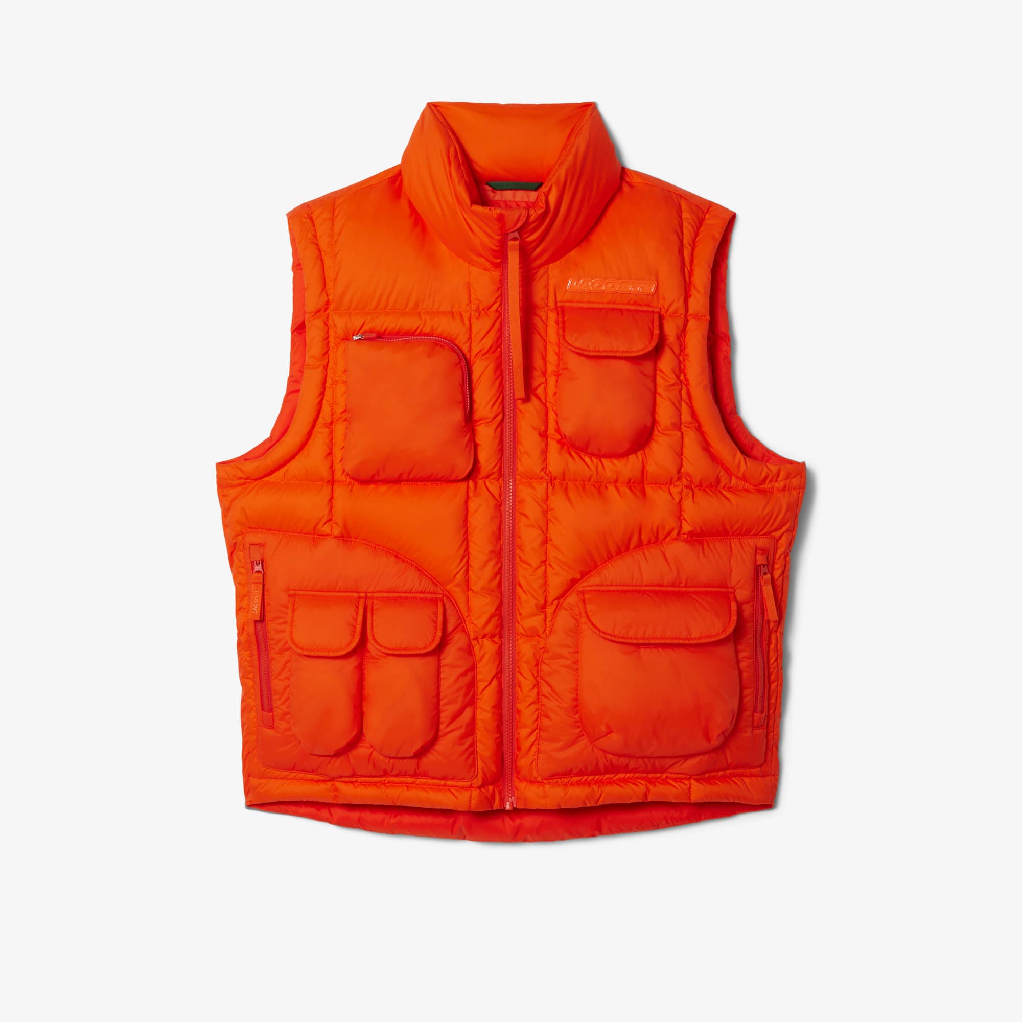 Men's Water-Repellent Puffer Vest - Orange