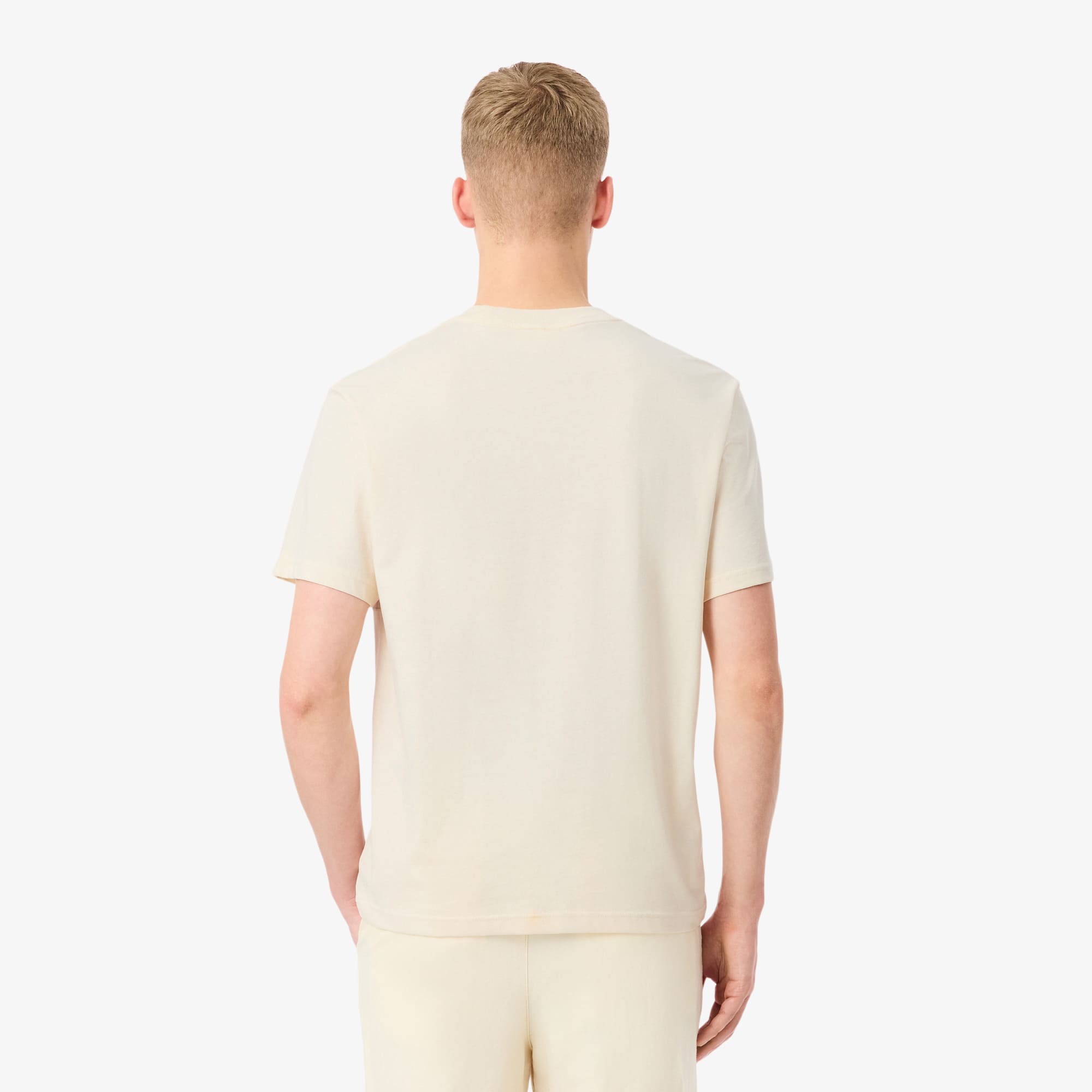 Colorblock Cotton T-Shirt - Beige
