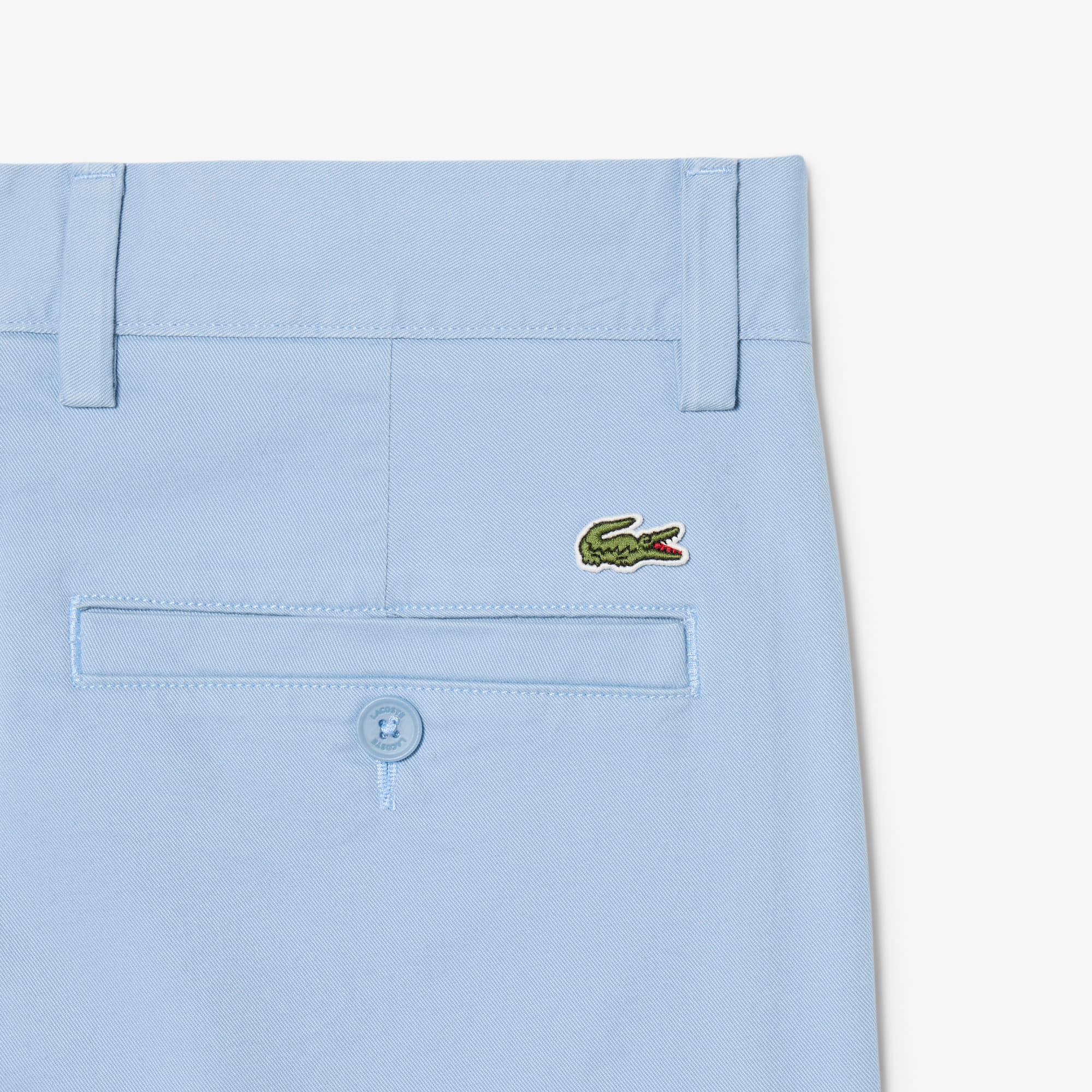 Slim Fit Stretch Twill Chino Pants - Light Blue