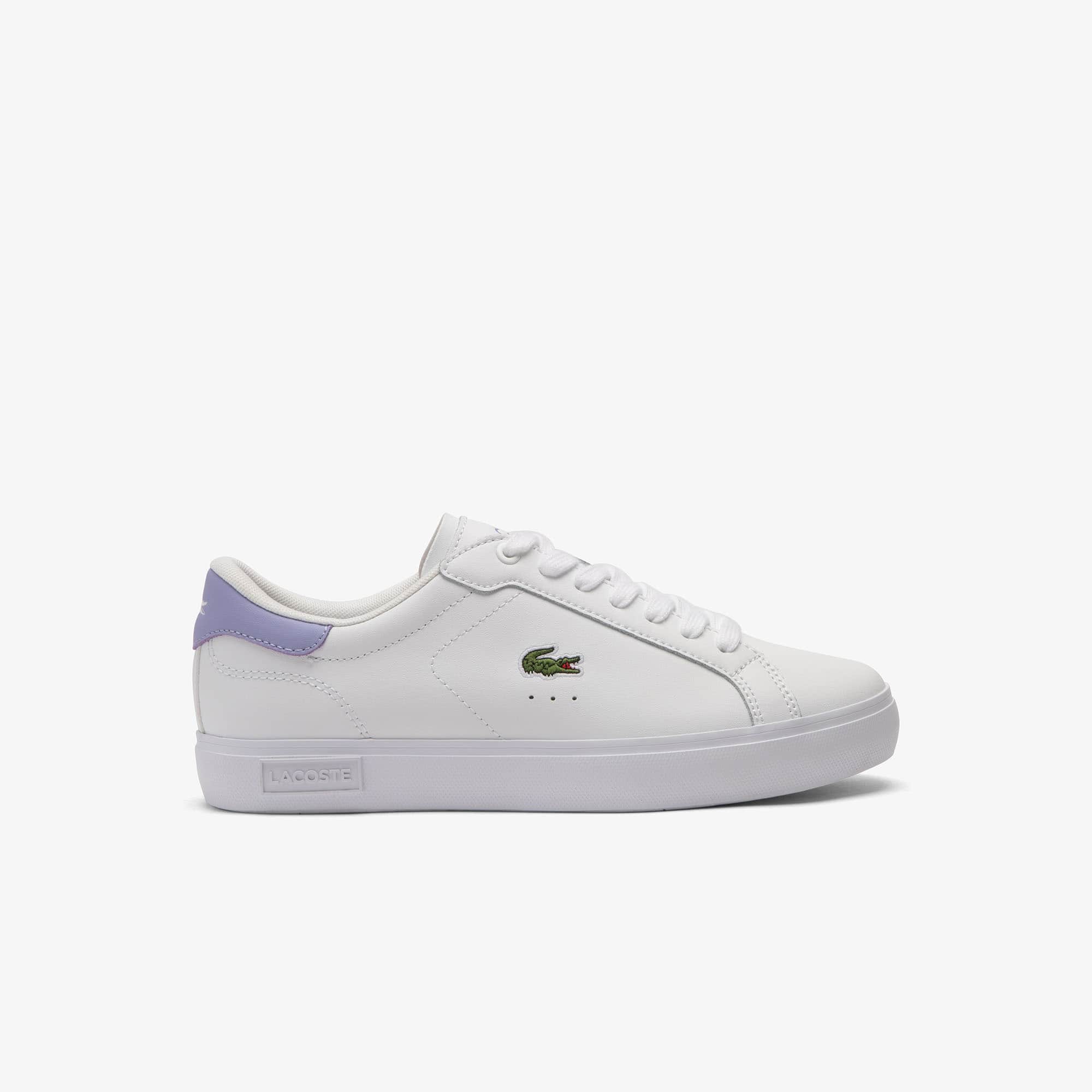 Women's Powercourt Leather Sneakers - WHT/LT PURP