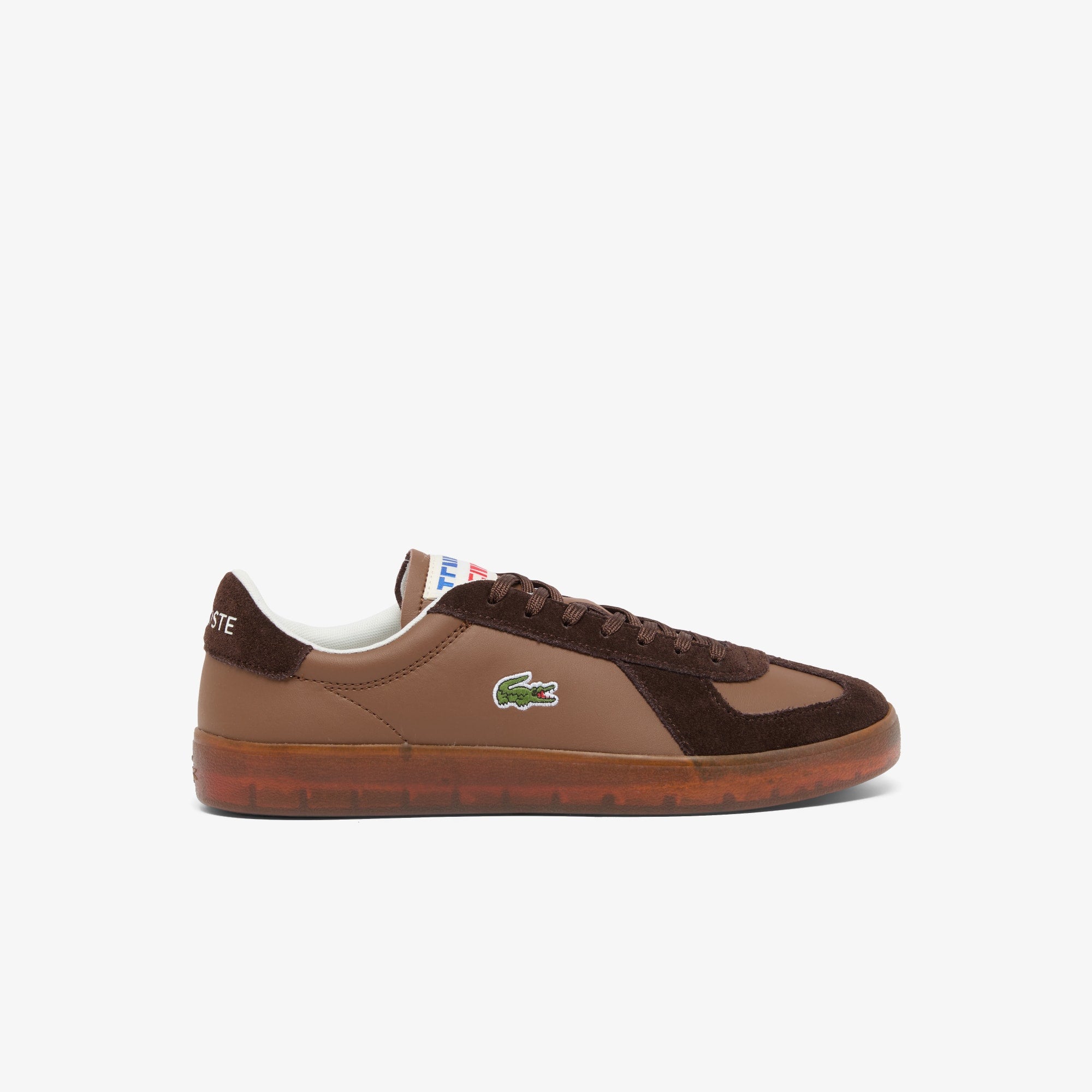 Men's Baseshot Pro Leather Sneakers - DK BRW/GUM