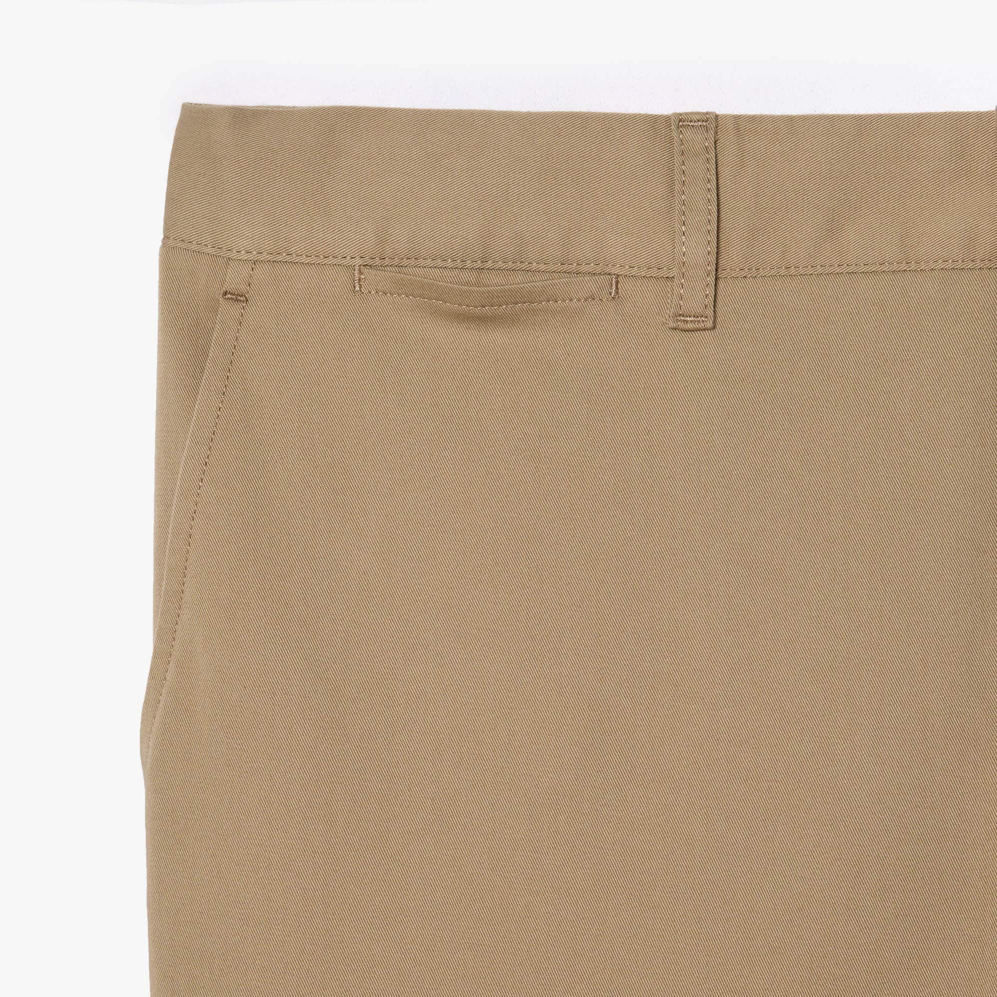 Men's Slim Fit Stretch Cotton Pants - Beige
