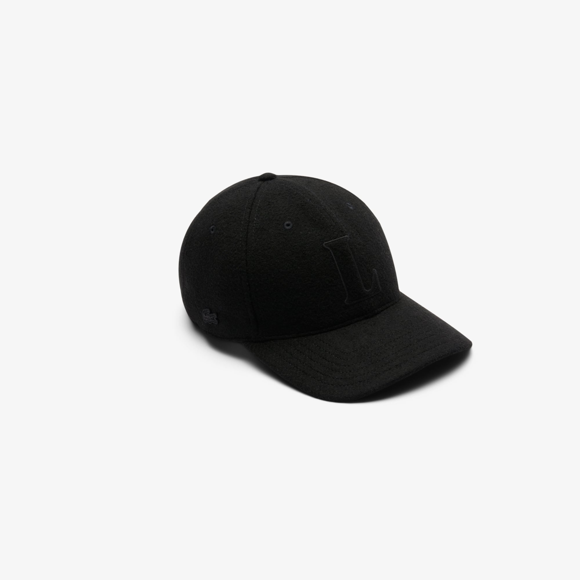 Unisex Wool Felt Baseball Cap - Black