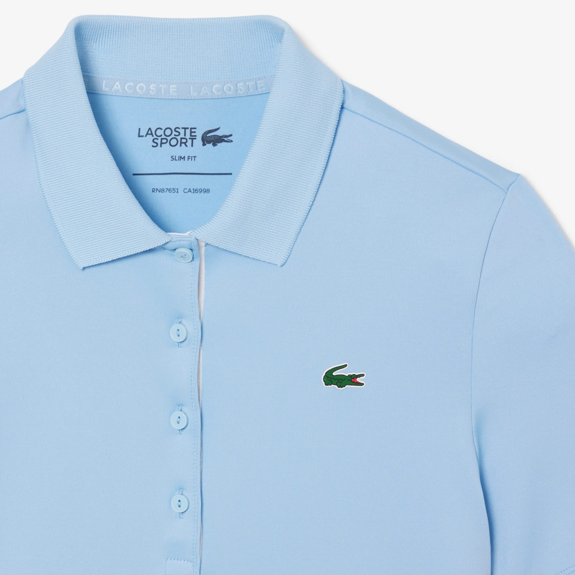 Women's Slim Fit UV Protect Stretch Golf Polo - Blue / White