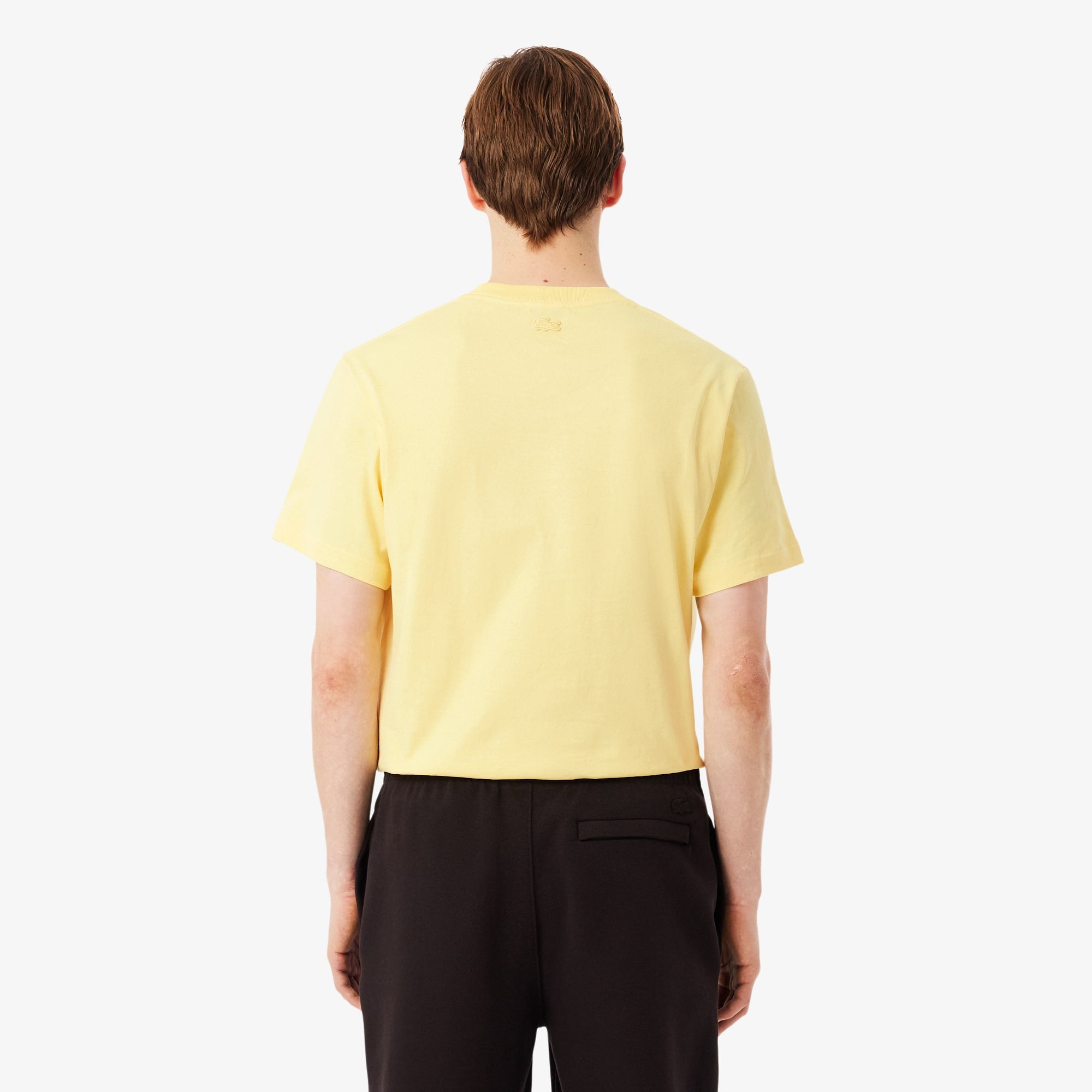 Classic Fit Heavy Badge Accent T-Shirt - Pastel yellow