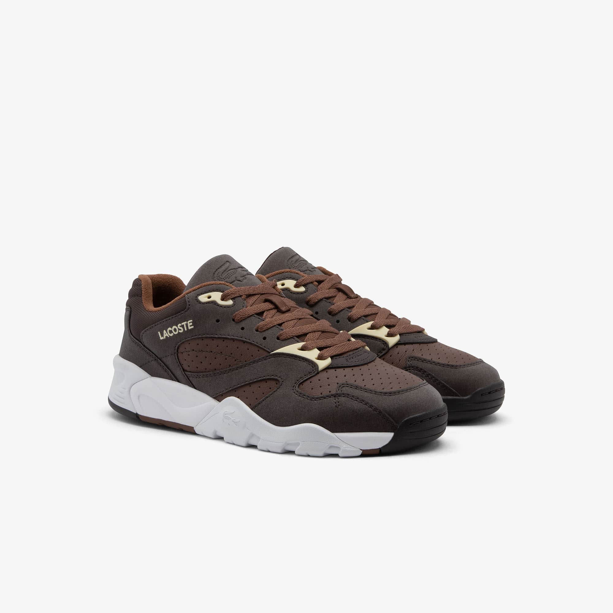 Men's Game Trainer Sneakers - DK BRW/WHT