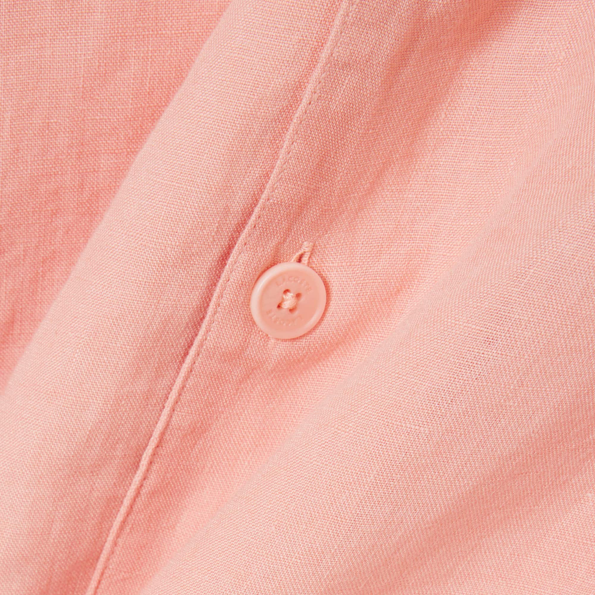 Relaxed Fit Linen Shirt - Rose