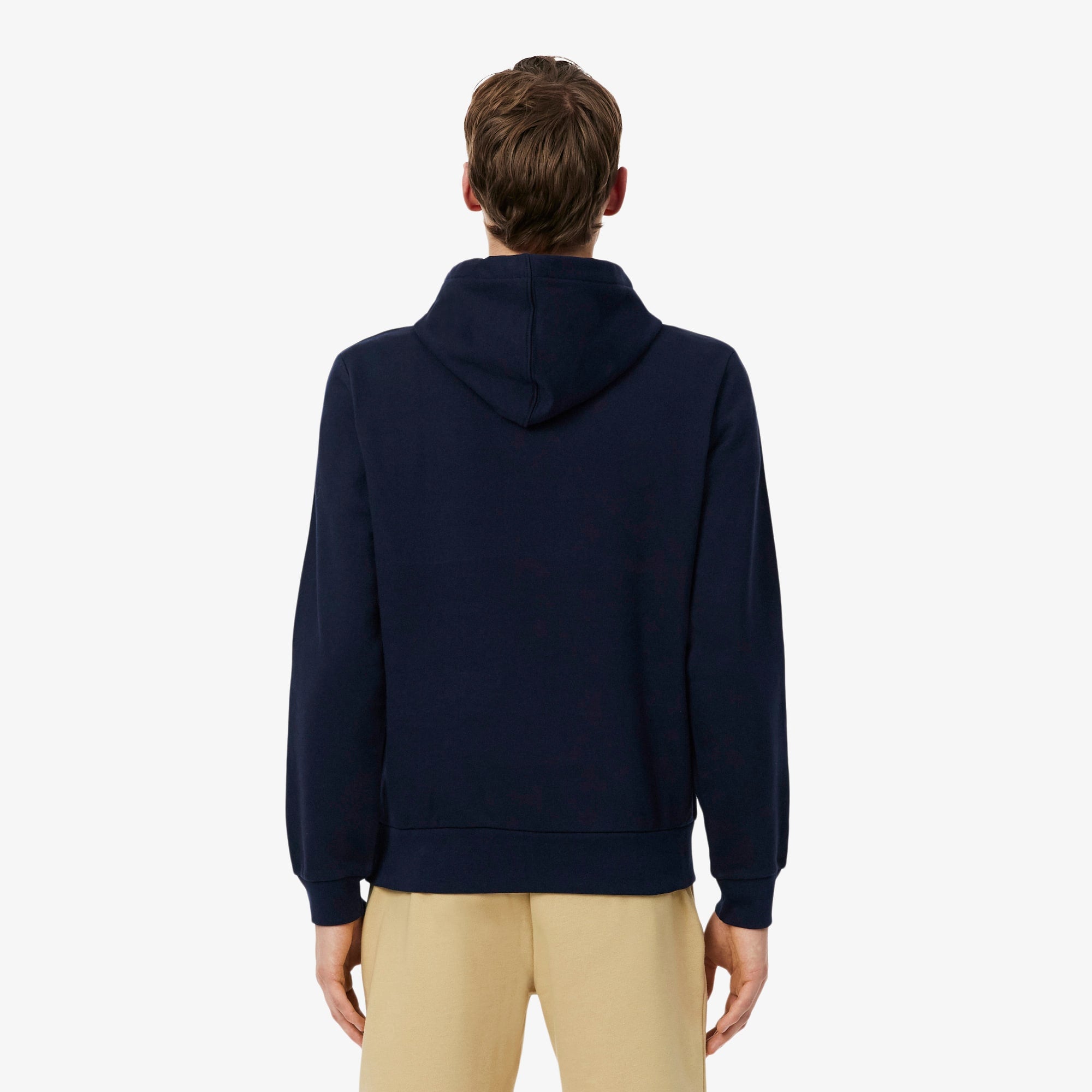 Logo Stripe Zipped Hoodie - Navy Blue