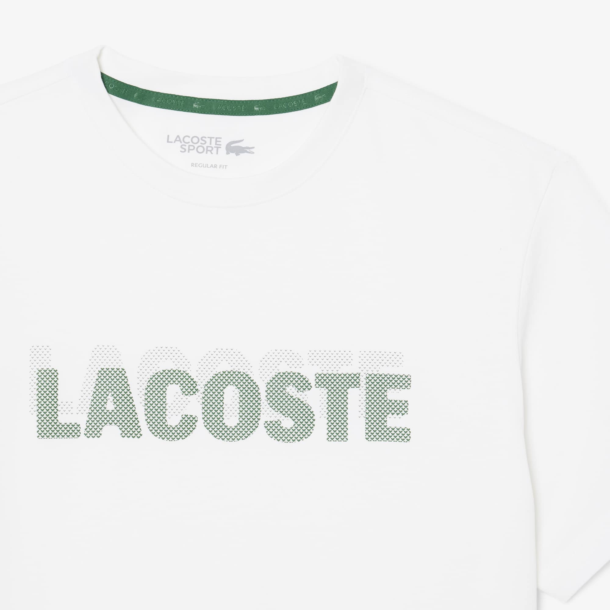 Ultra Dry Graphic Print Sport T-Shirt - White / Green