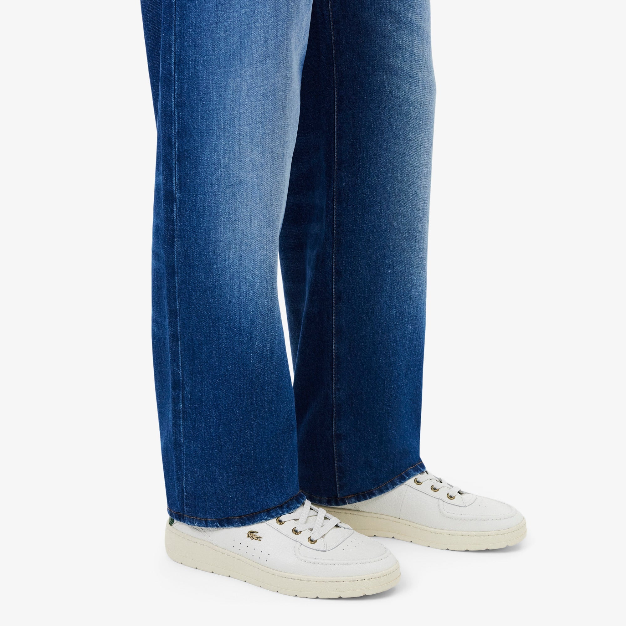 Men's Umpire Leather Sneakers - OFF WHT/DK GRN