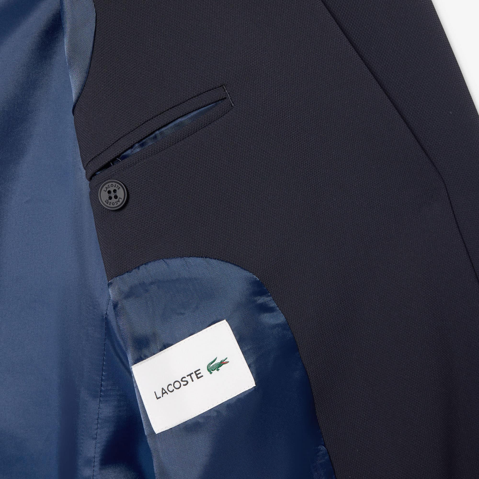 Fluid Piqué Blazer - Abysm blue