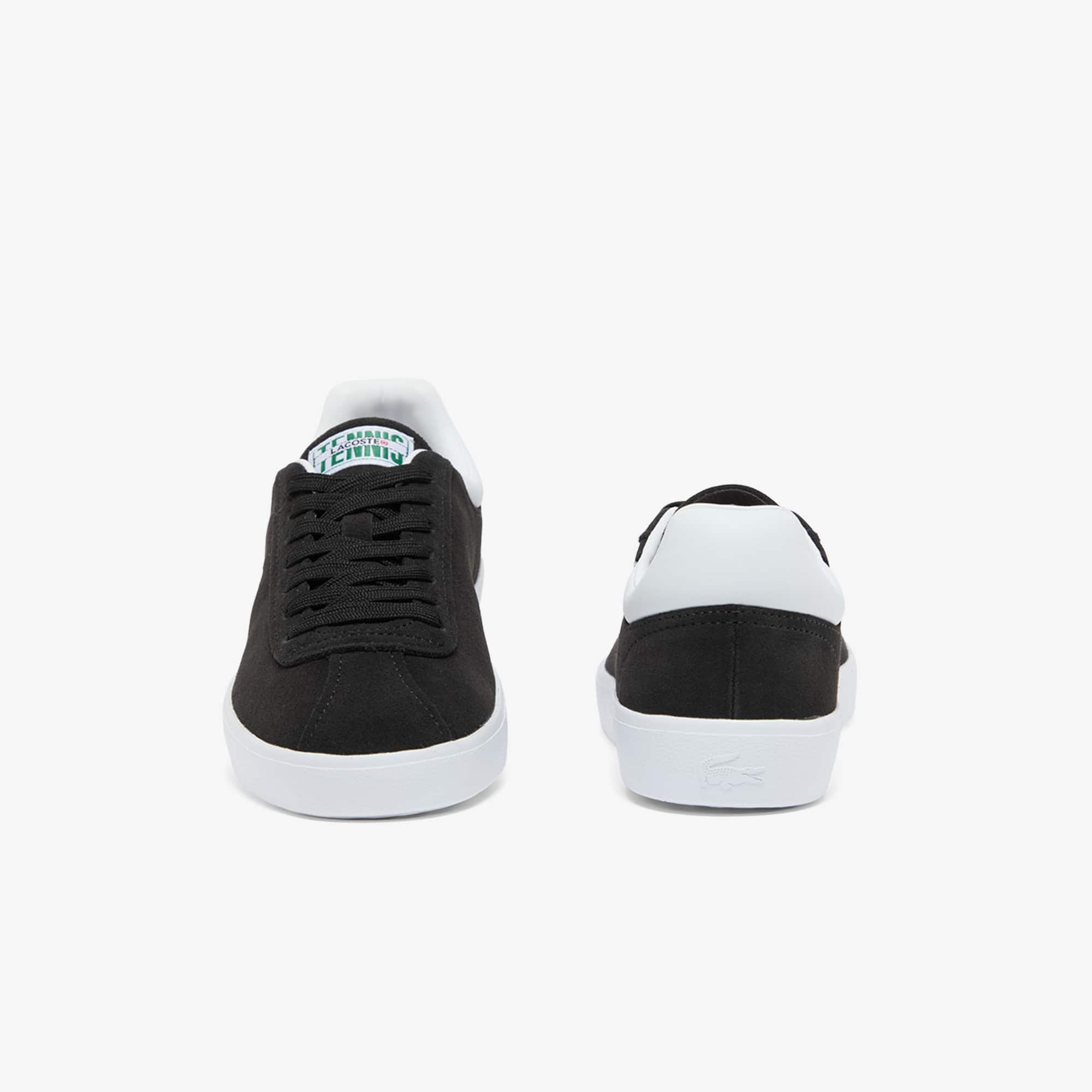 Women's Baseshot Suede Sneakers - Black & White