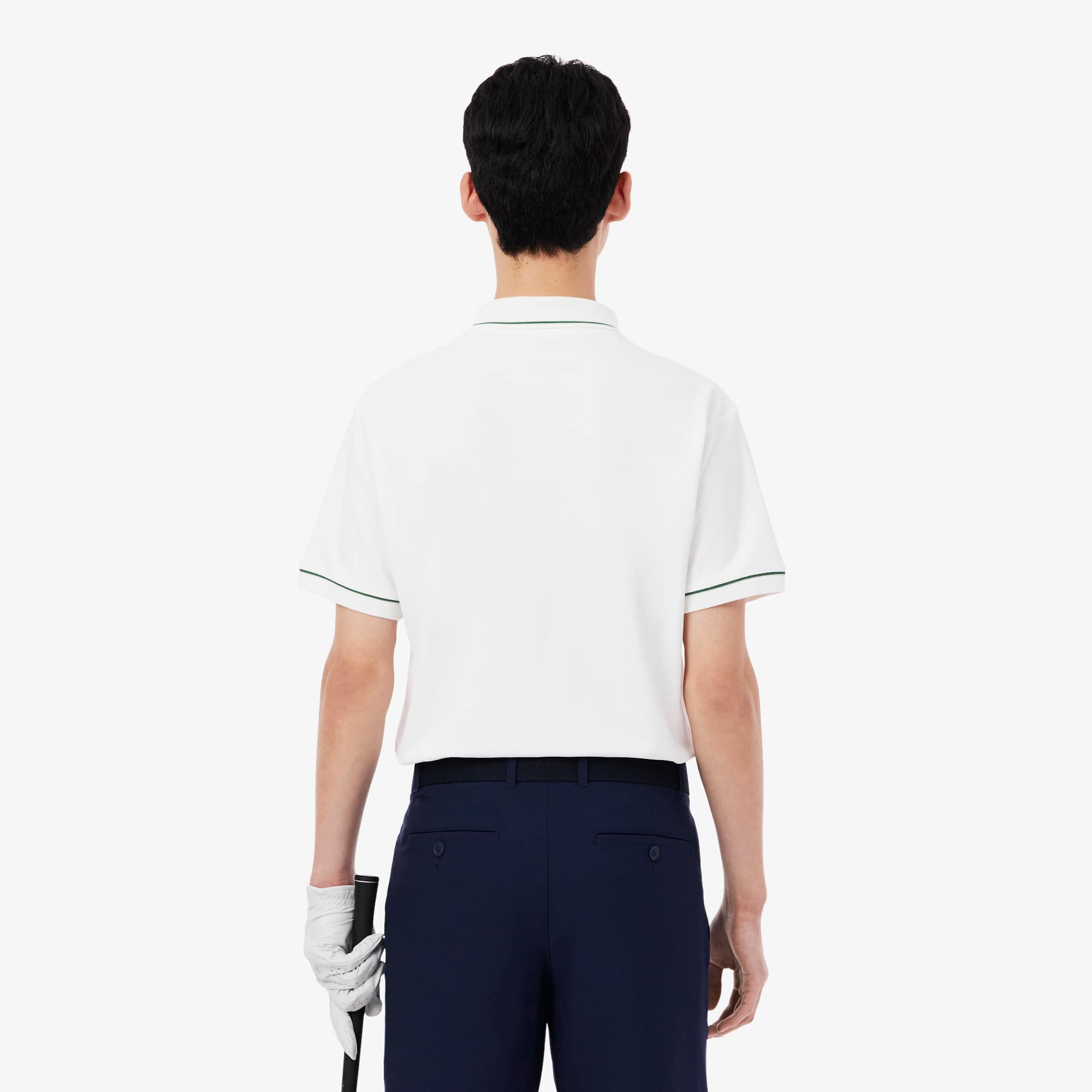 Heat Regulating Mini Piqué Golf Polo - White