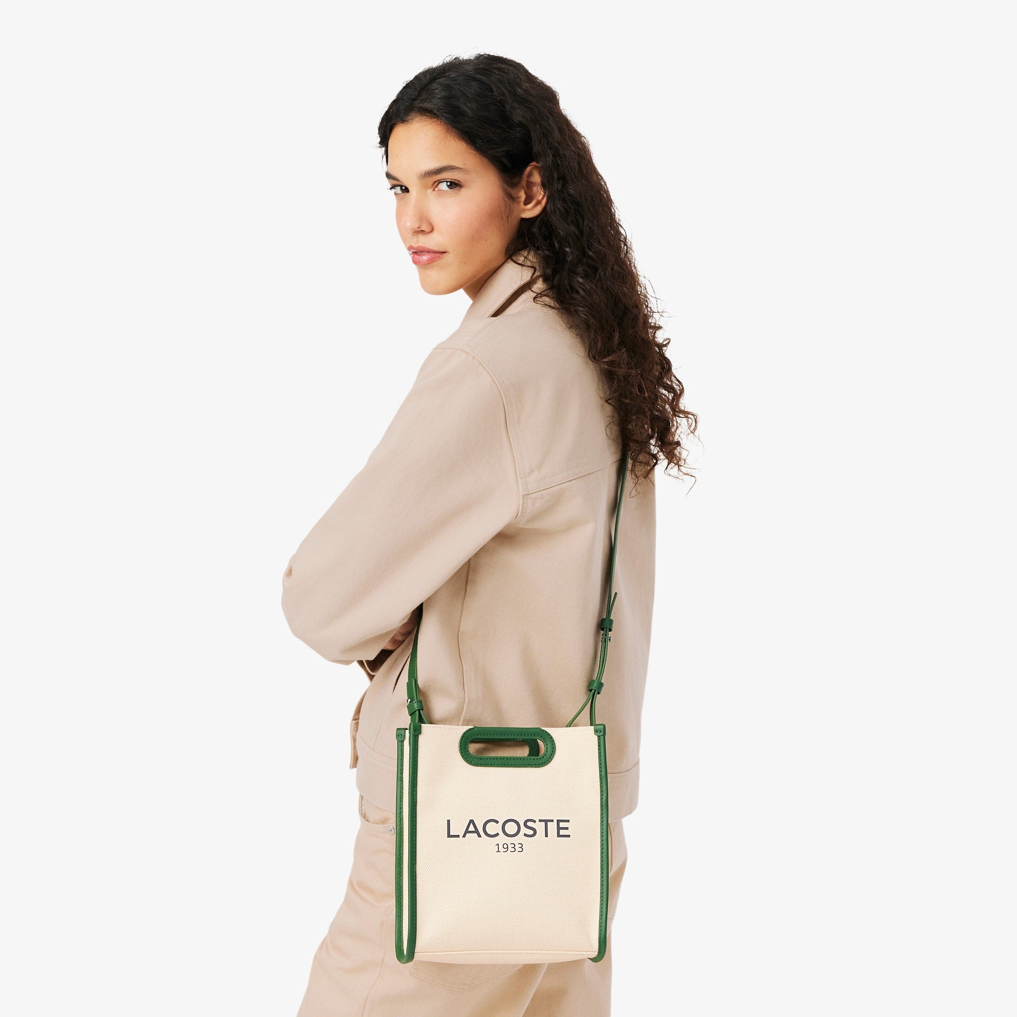 Small Heritage Canvas Tote - NATUREL VERT 132