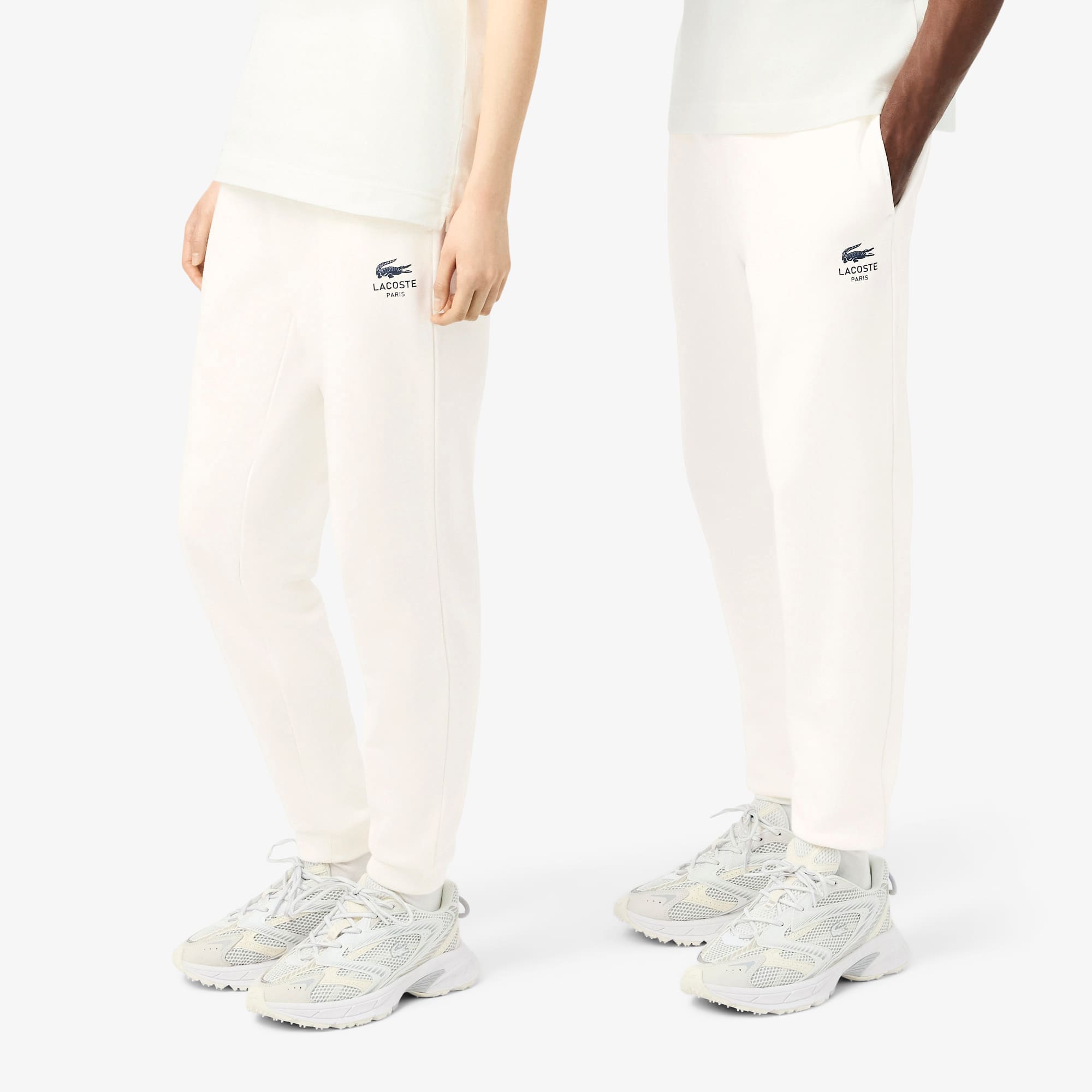 Unisex Tapered Leg Sweatpants - White