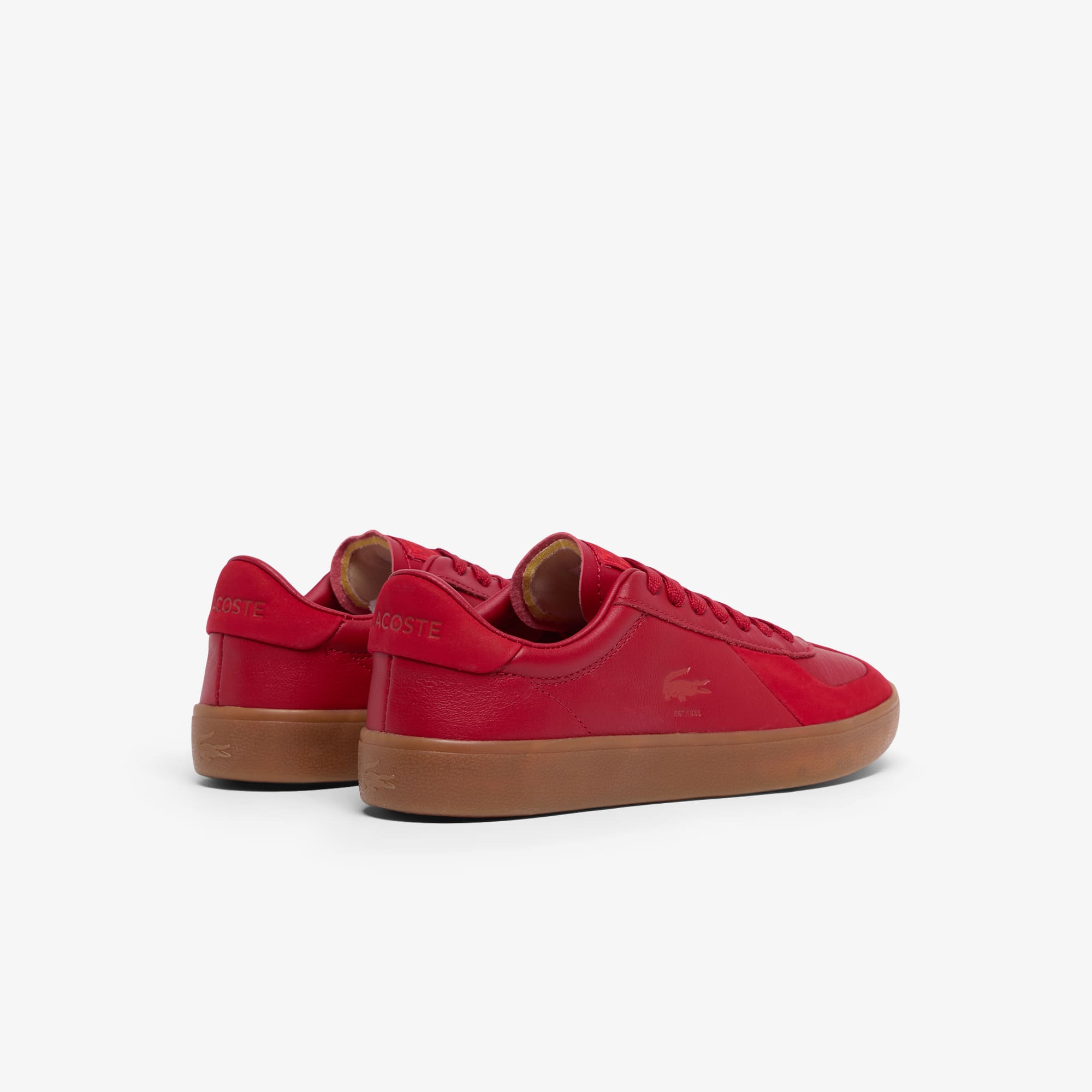 Women's Baseshot Pro Leather Sneakers - RED/GUM