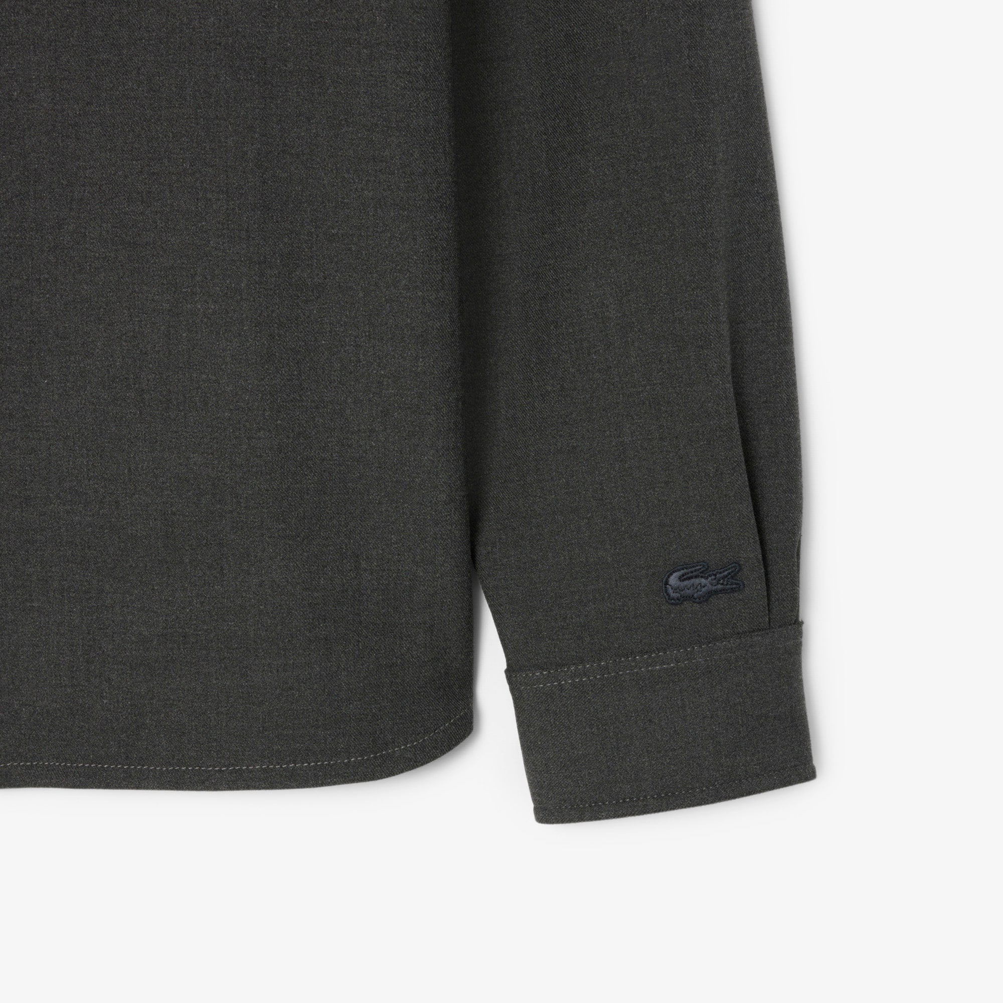 Men's Oversized Double Face Overshirt - Grey pitch