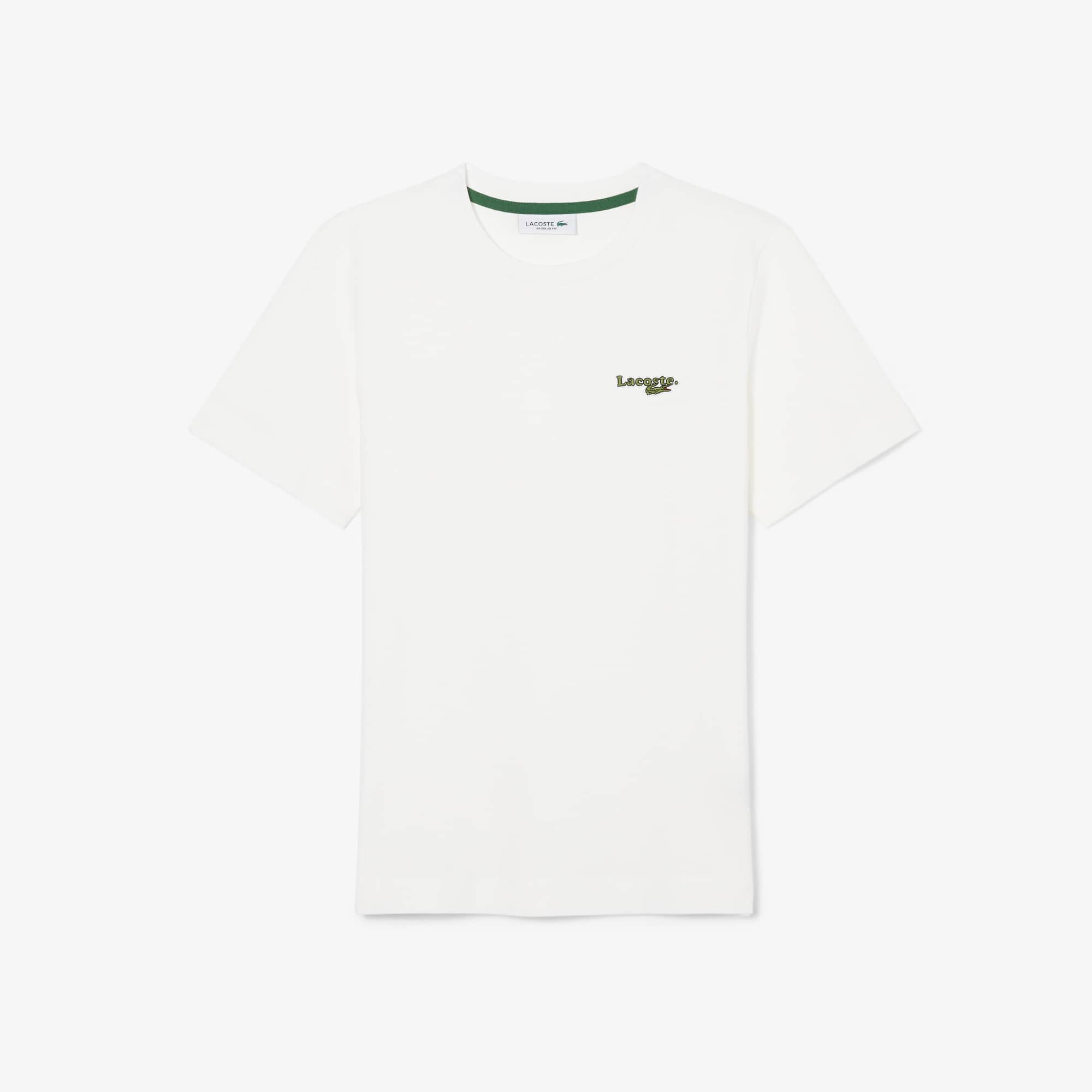 Cotton Badge T-Shirt - White