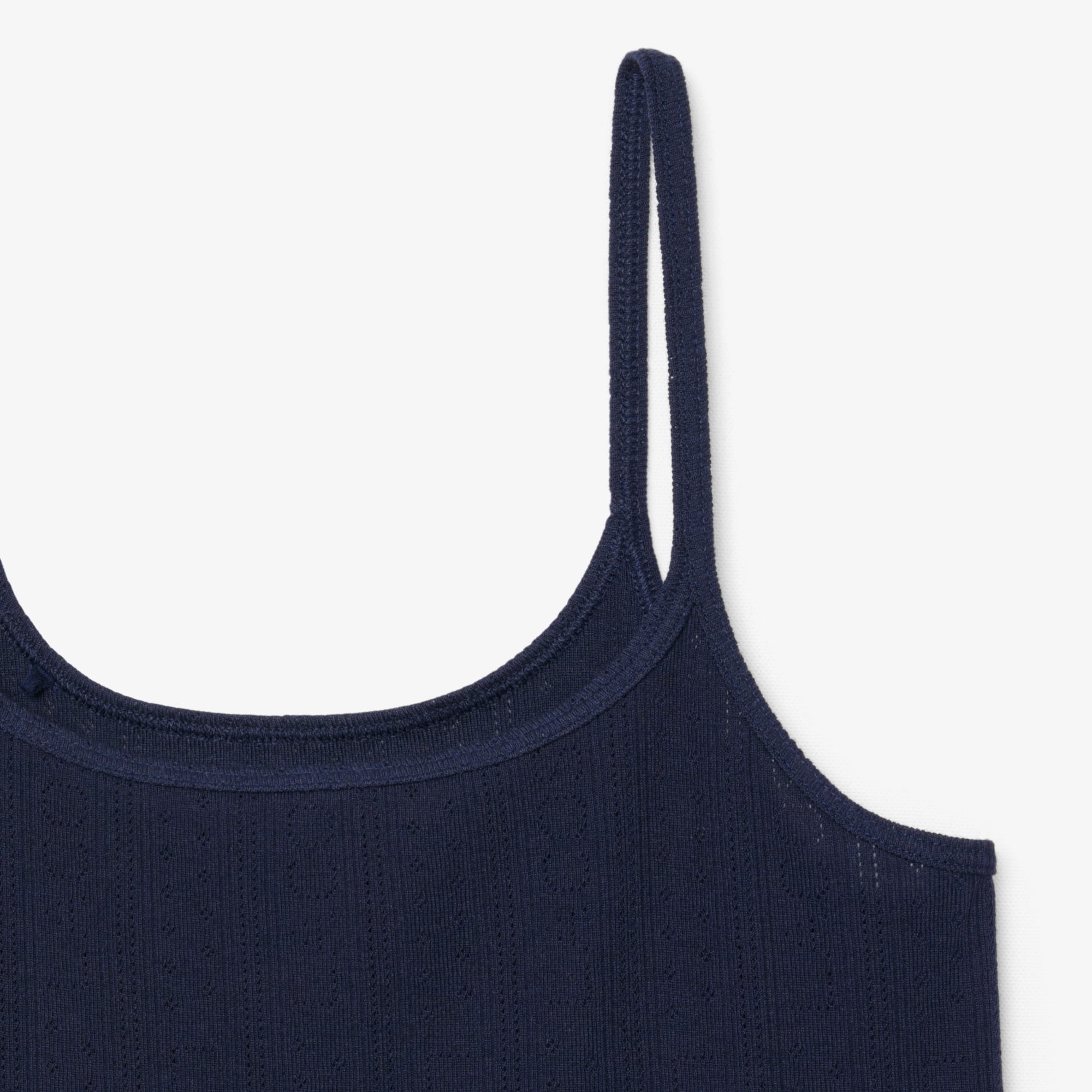 Pointelle Pajama Set - Navy Blue