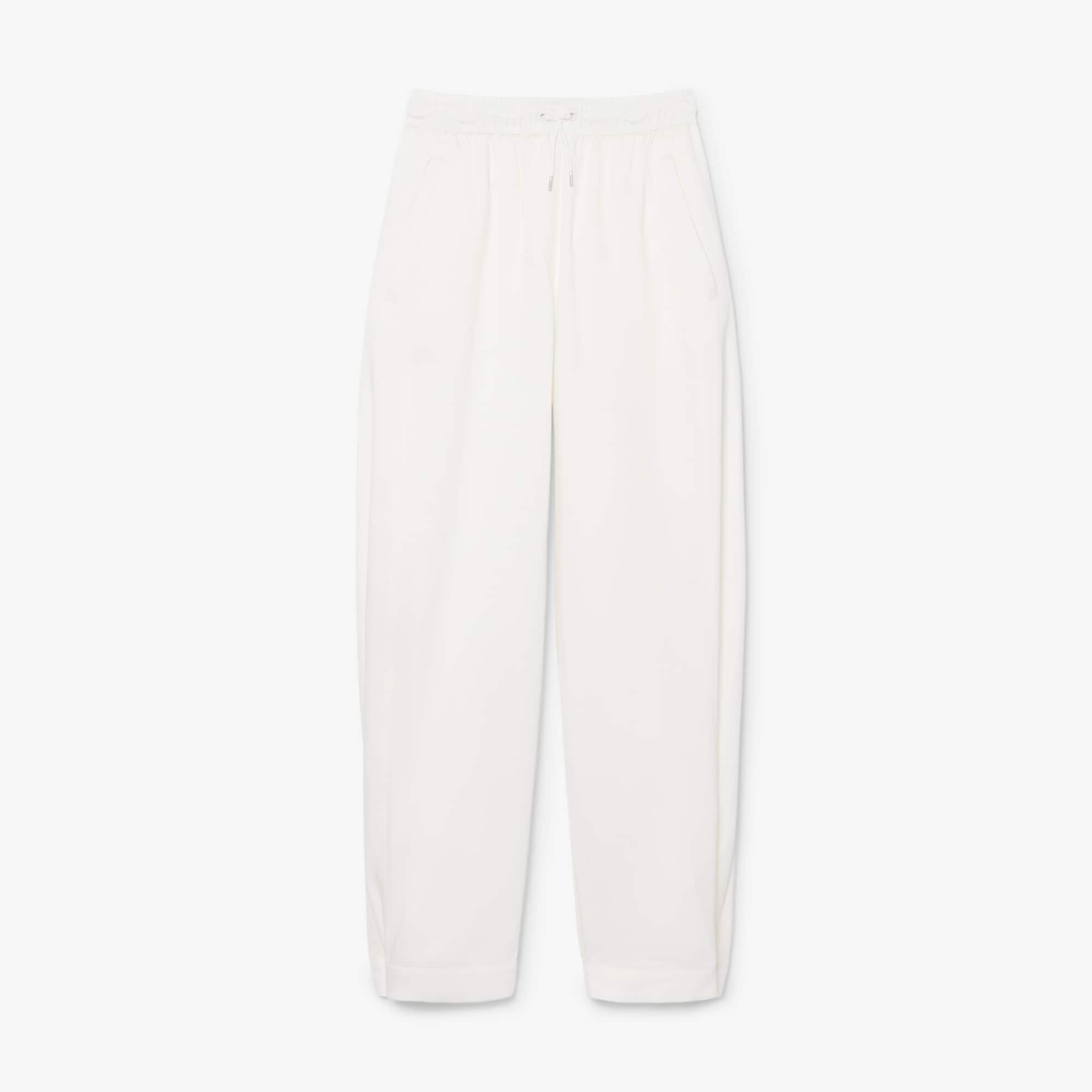 Wide Fit Fluid Pants - White