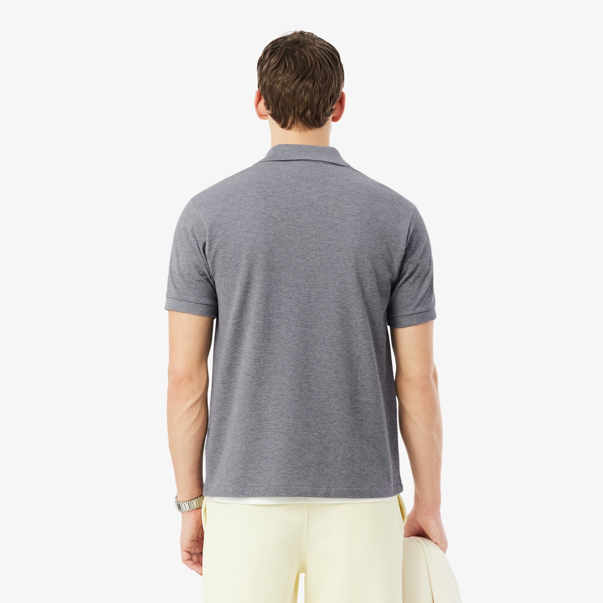 Men's Classic Fit Heathered Polo - Gris Chine