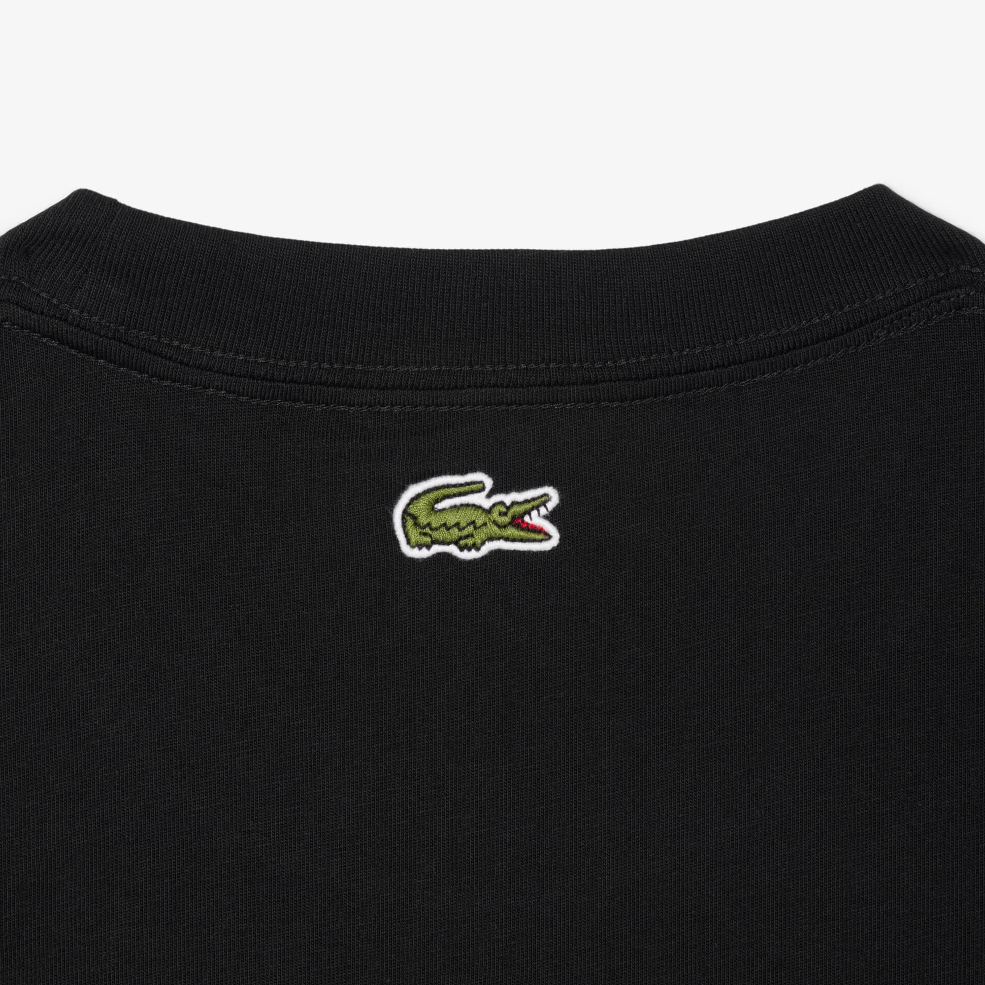 Embroidered Cotton T-Shirt - Black