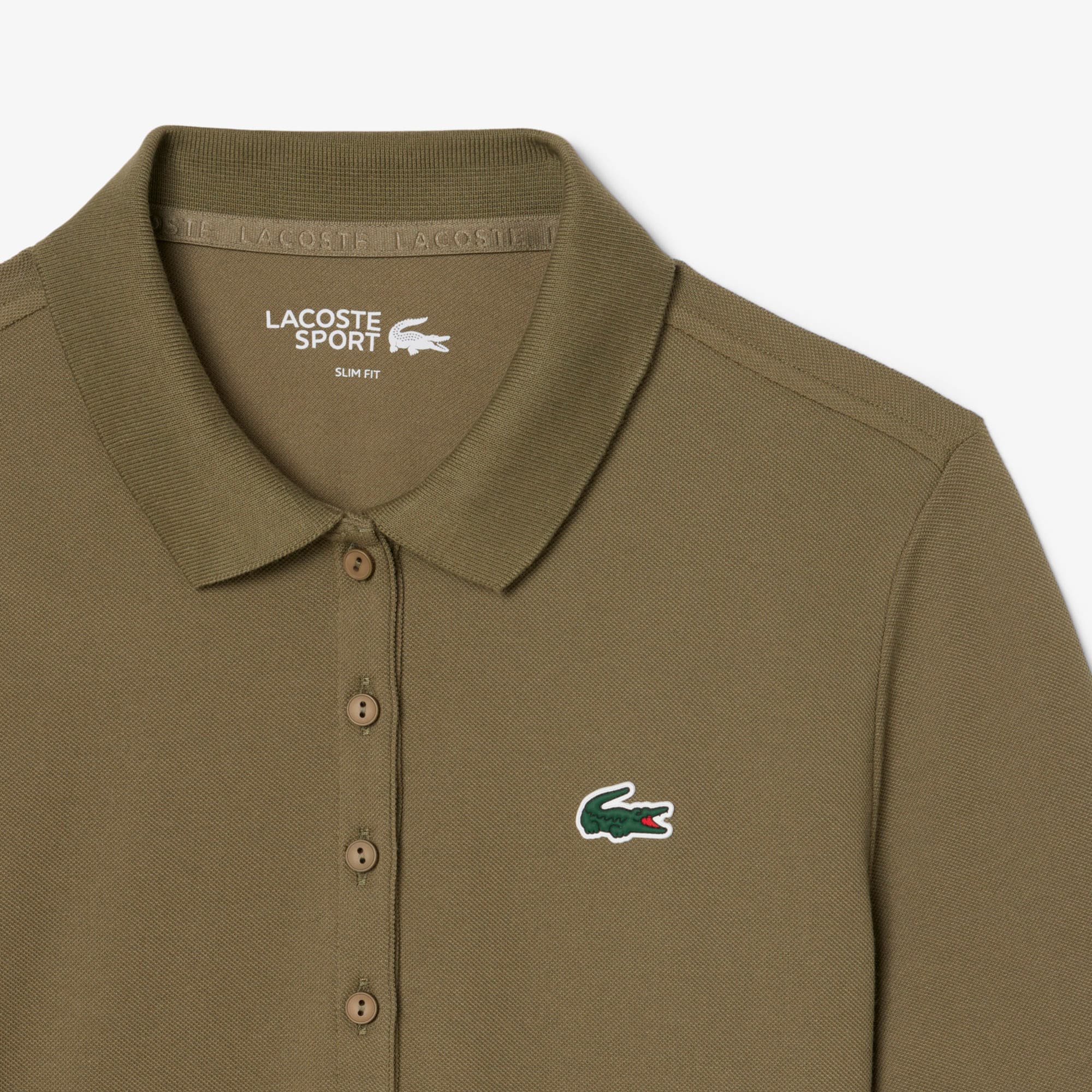 Women's Slim Fit Thermo-Regulating Golf Polo - Khaki Green
