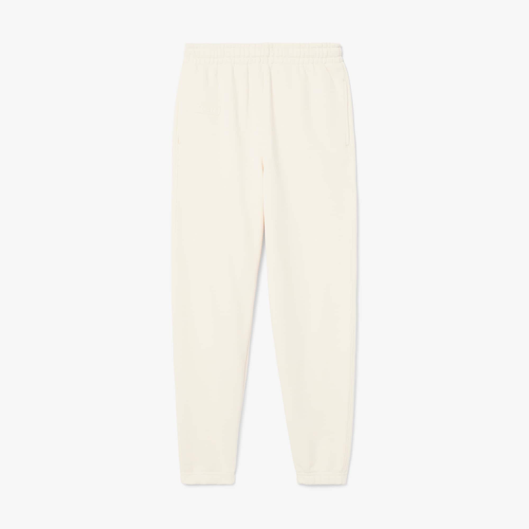 Women's Embossed Logo Fleece Pants - Cream