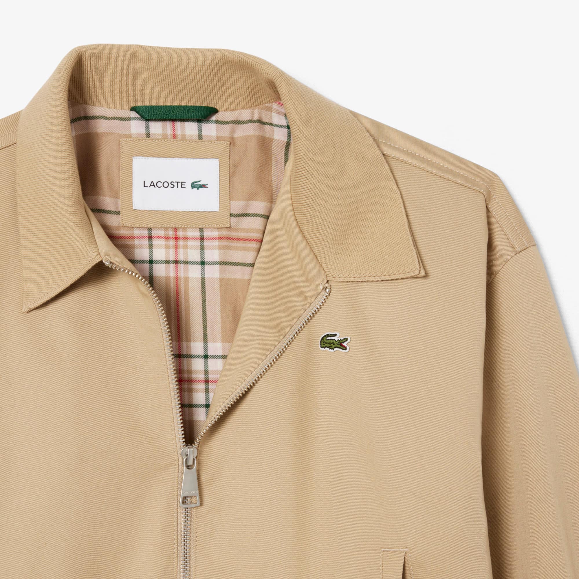 Women's Double Collar Stretch Jacket - Beige