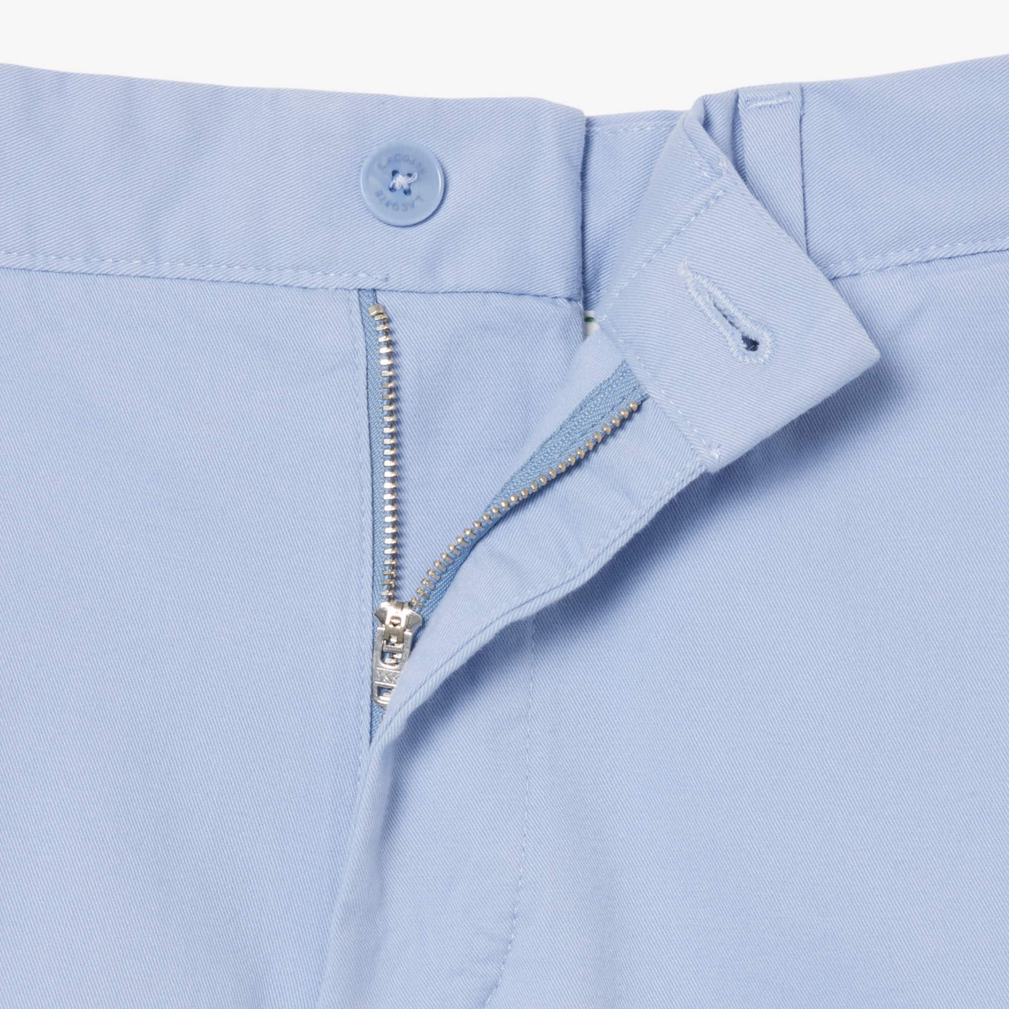 Regular Fit Cotton Chino Pants - Light Blue