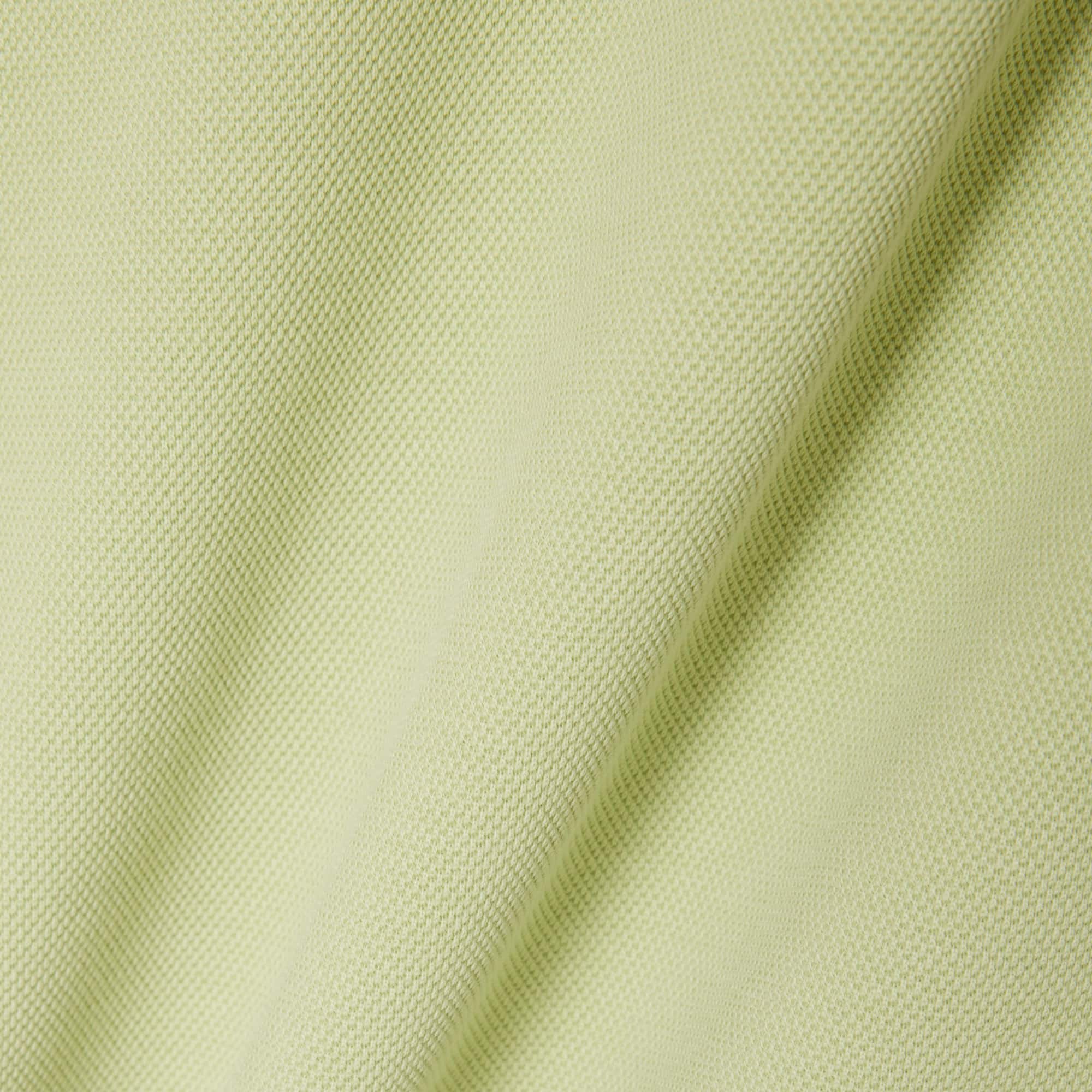 Loose Fit Zipped Neck Piqué Sweatshirt - Green