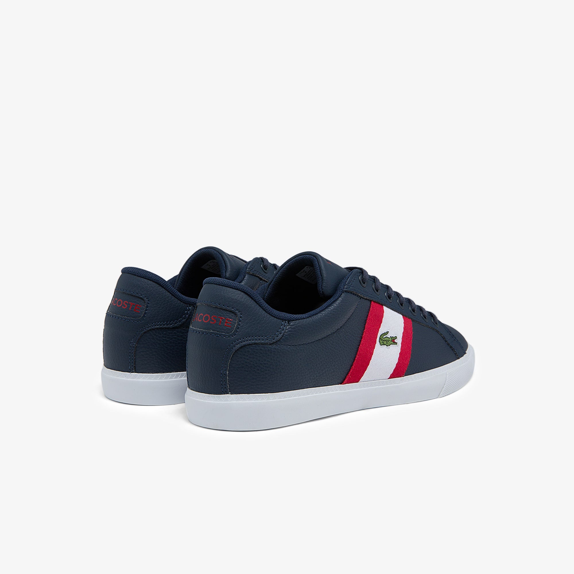 Men's Lace-Up Sneakers - NVY/WHT