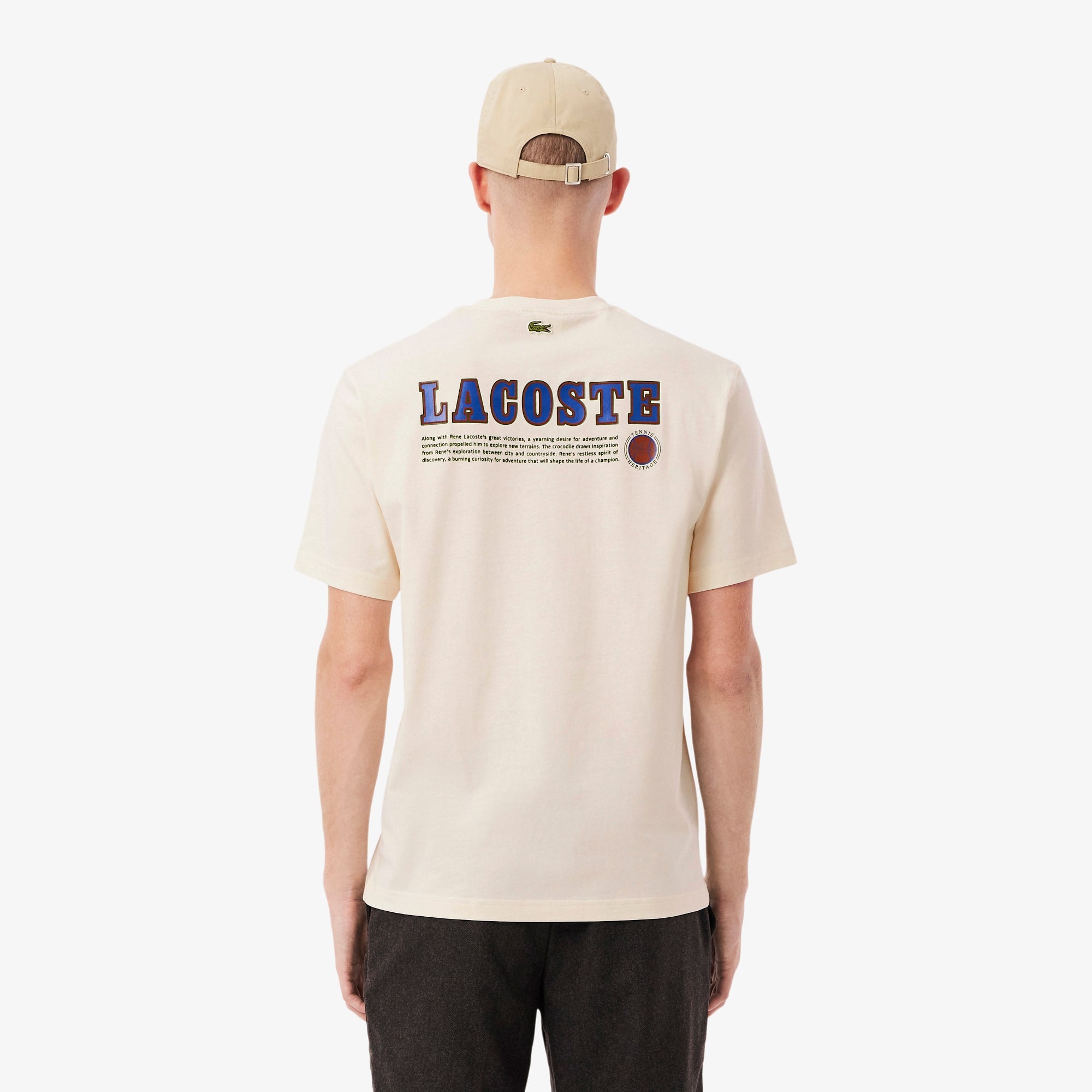 Men's Multi Print Jersey T-Shirt - Cream
