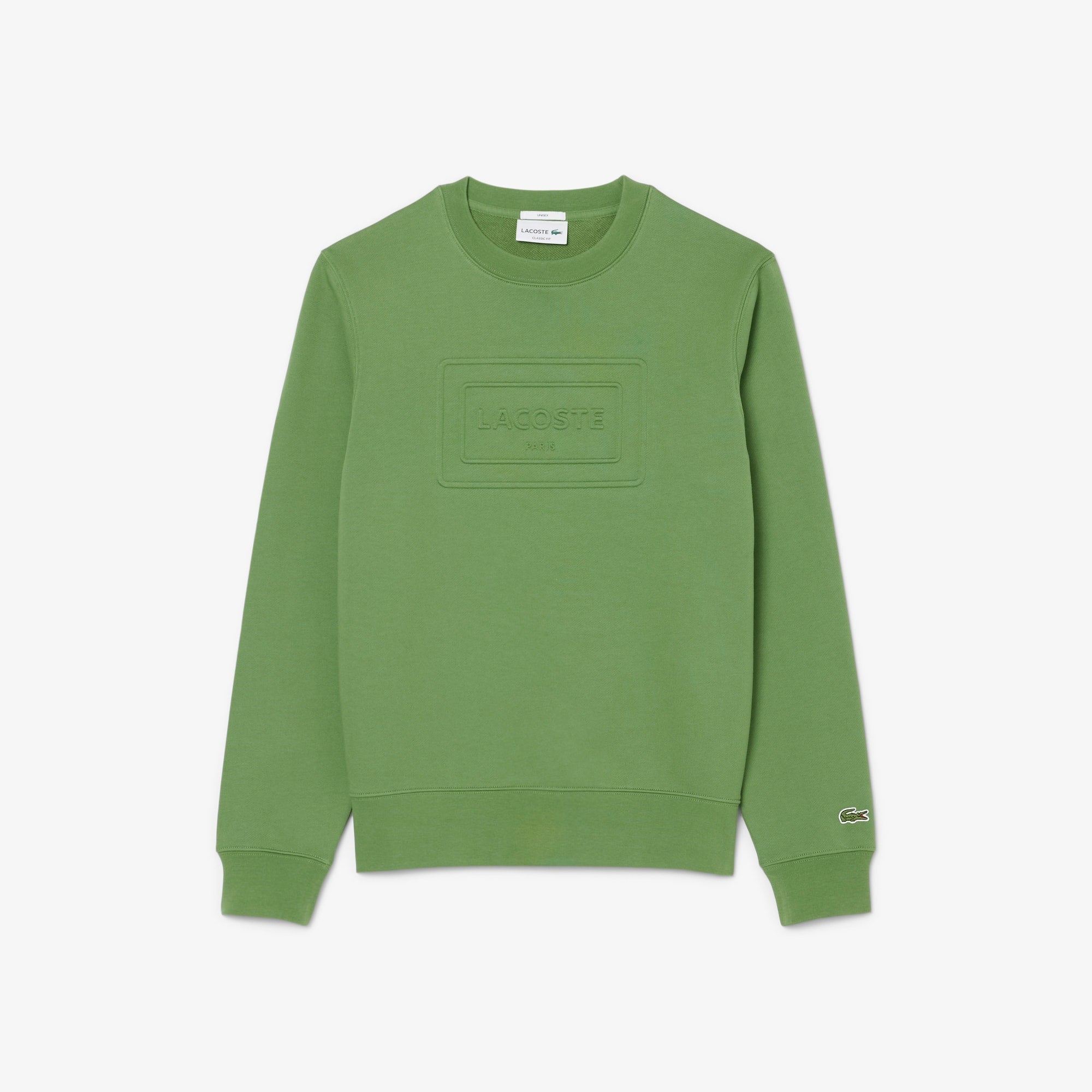 Embossed Fleece Sweatshirt - Green