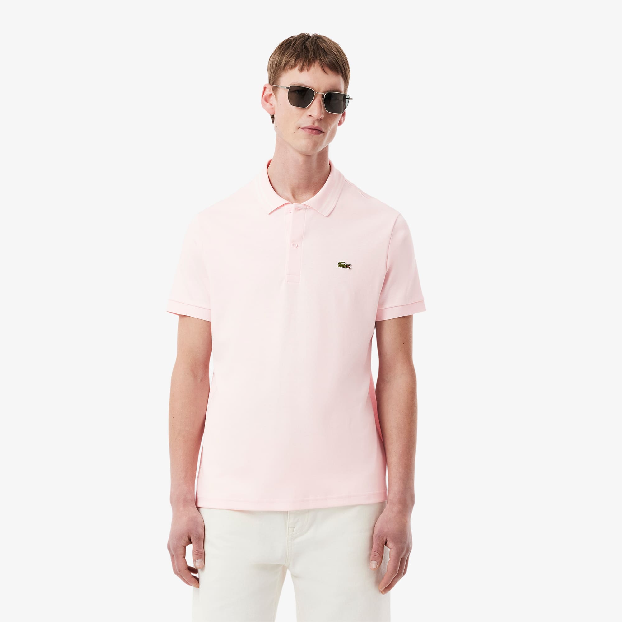 Men's Regular Fit Pima Cotton Polo - Light Pink